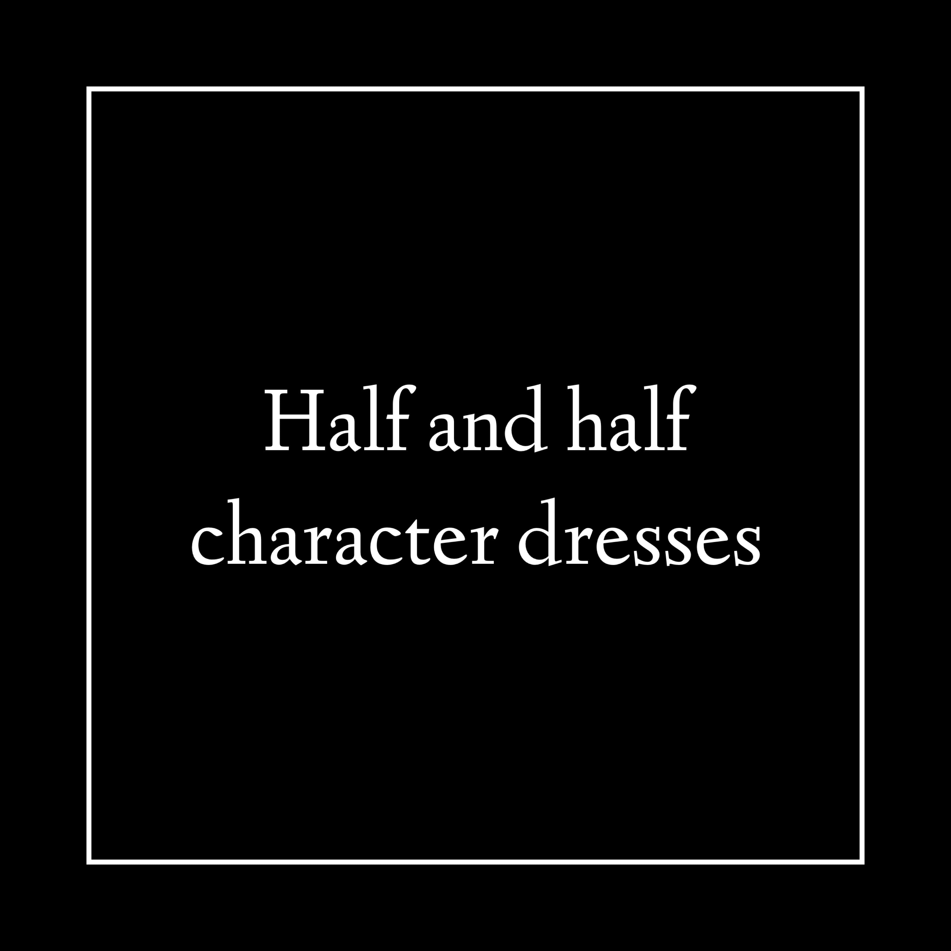 Half one character vs another