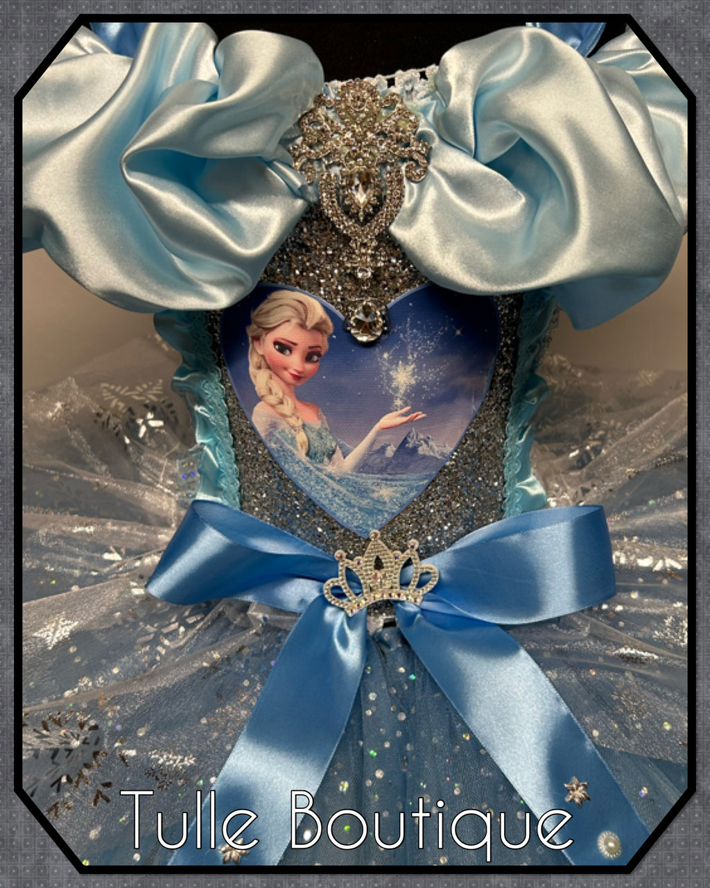 Girls toddlers Princess Elsa frozen tutu birthday party dress,ballgown, fancy dress costume