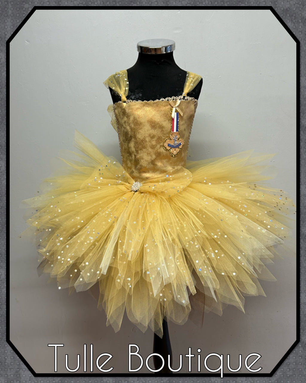 Girls toddlers The cowardly lion tutu dress, ballgown, wizard of Oz fancy dress costume