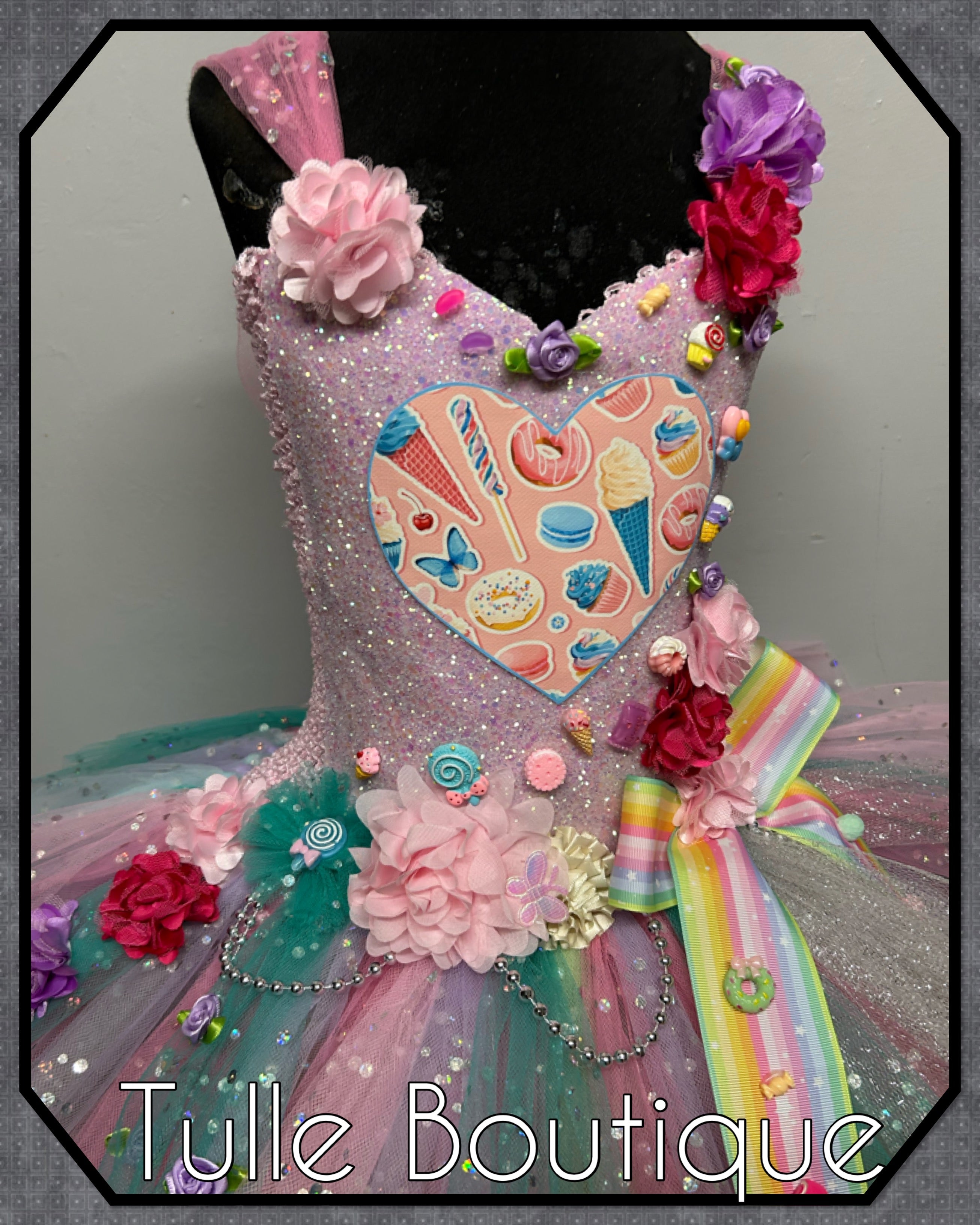 Girls toddlers Candy tutu dress, ballgown, fancy dress costume