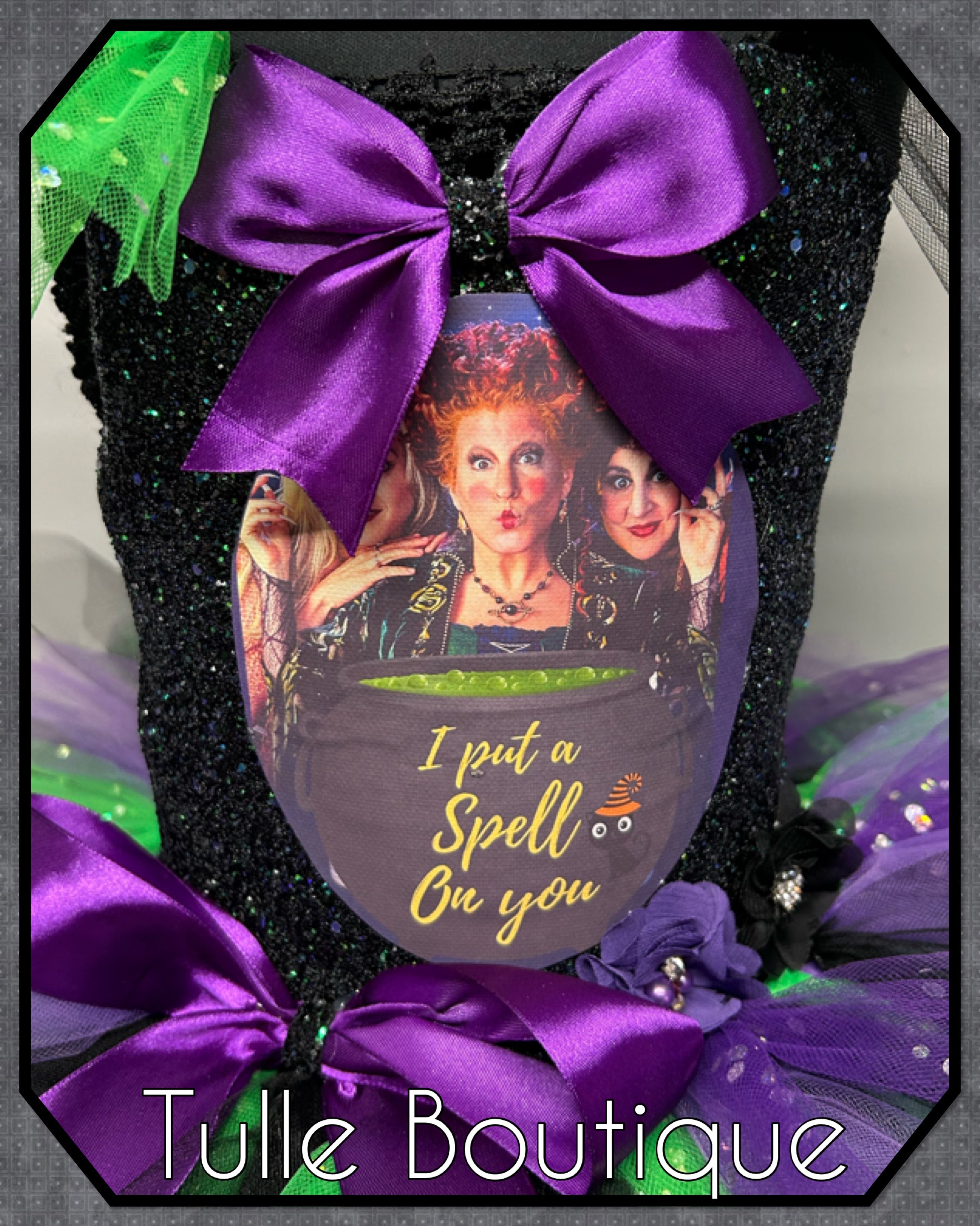 Girls toddlers Halloween Hocus Pocus tutu dress, ballgown, fancy dress costume