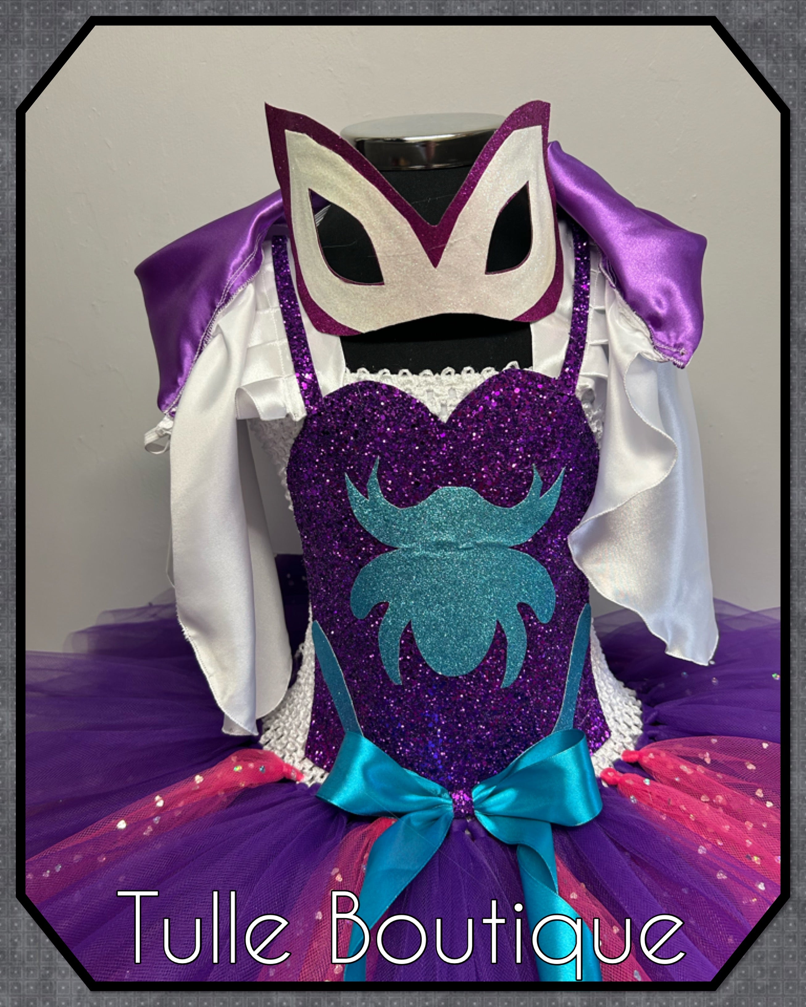 Girls toddlers Spider girl Gwen Stacey Ghost tutu dress, ballgown, fancy dress costume