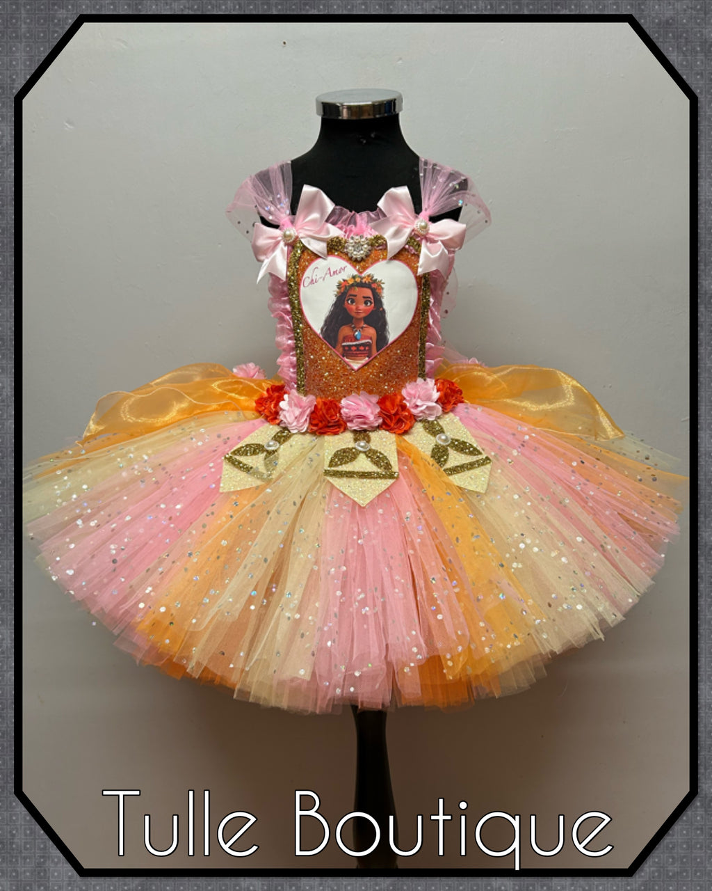 Girls toddlers Princess Moana tutu dress, ballgown,fancy dress costume