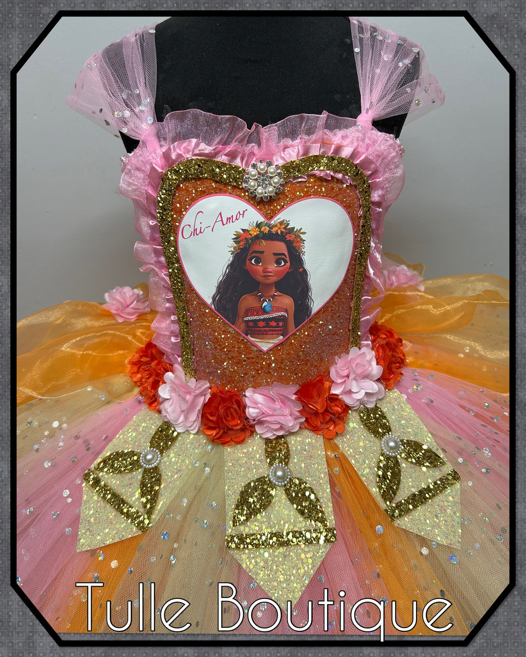 Girls toddlers Princess Moana tutu dress, ballgown,fancy dress costume