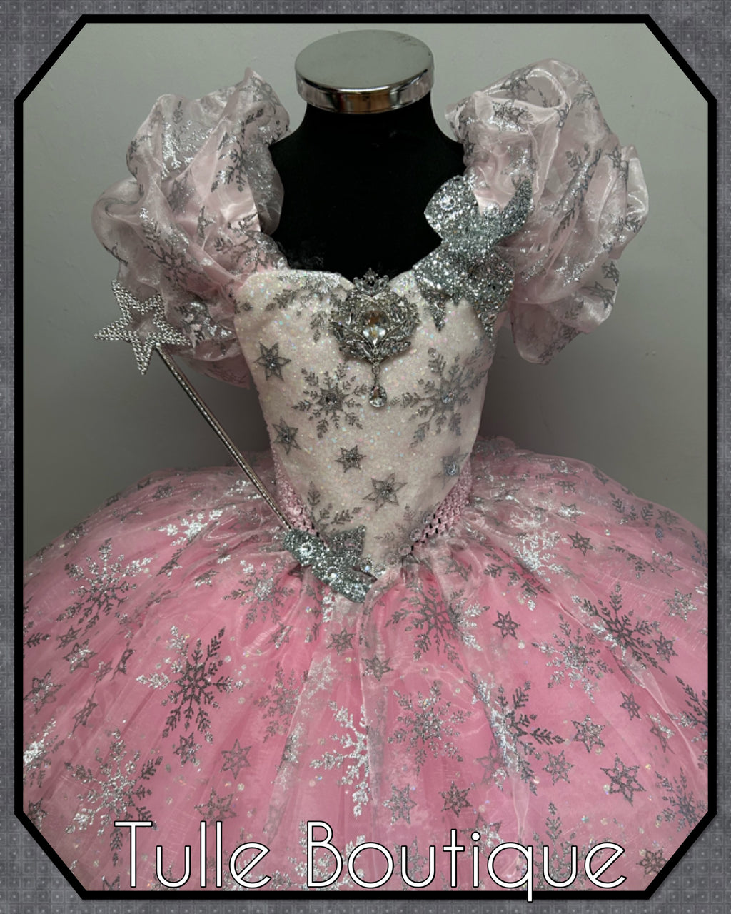 Girls toddlers wizard of Oz Glinda the good witch tutu dress,ballgown, fancy dress costume