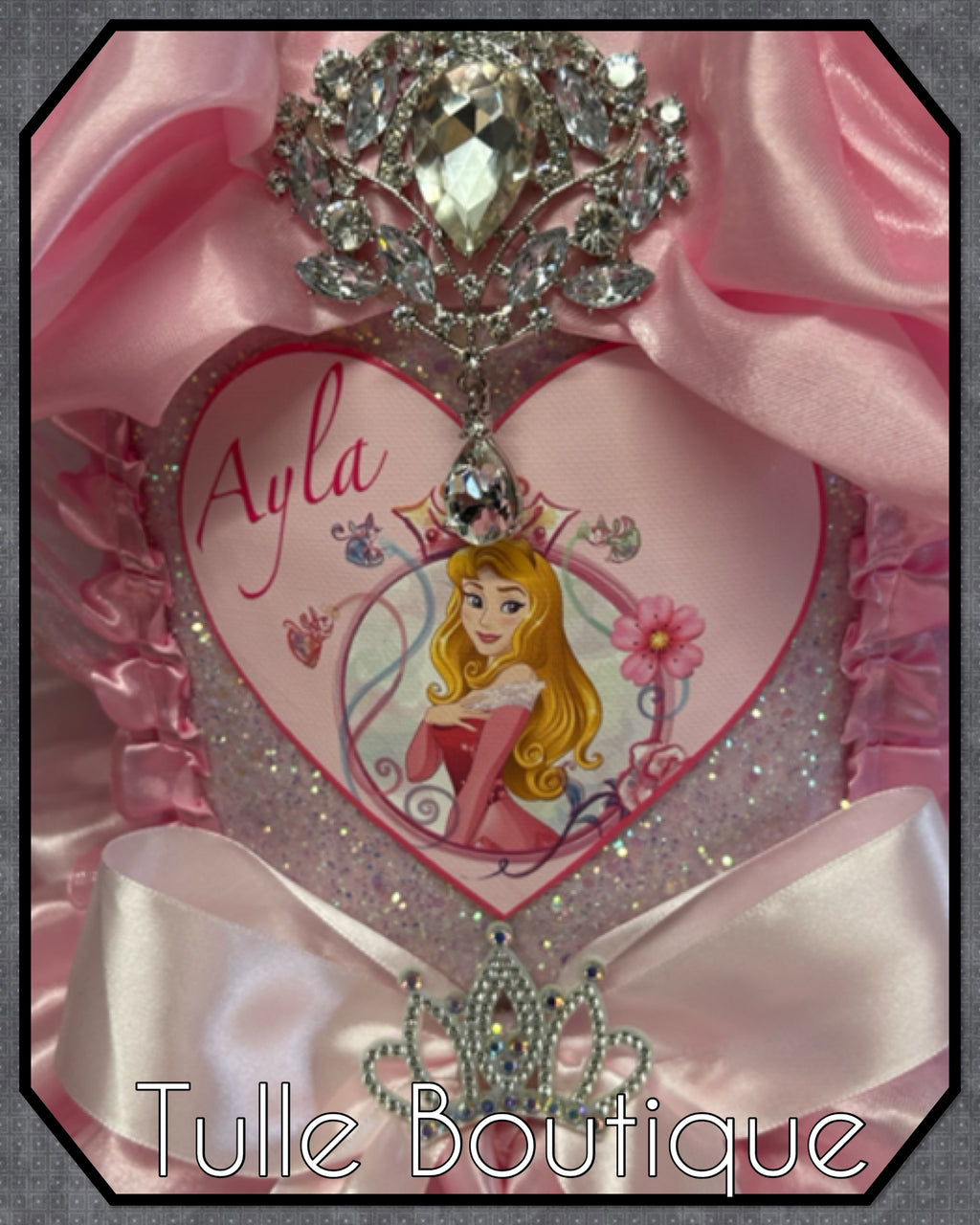 Girls toddlers Princess Aurora sleeping beauty tutu dress, ballgown, fancy dress costume full length