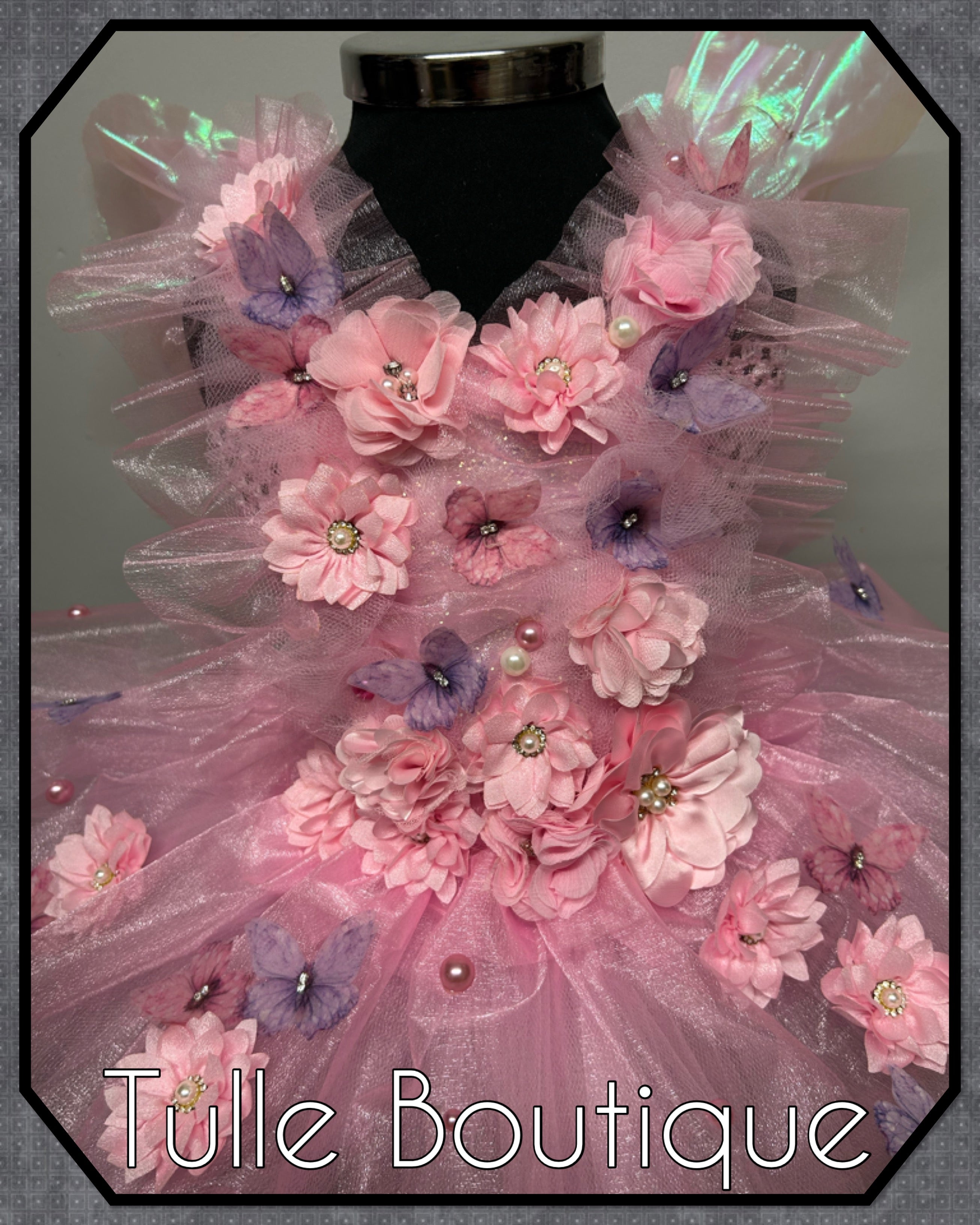 Girls toddlers Lena enchanted pink fairy tutu dress, ballgown, fancy dress costume