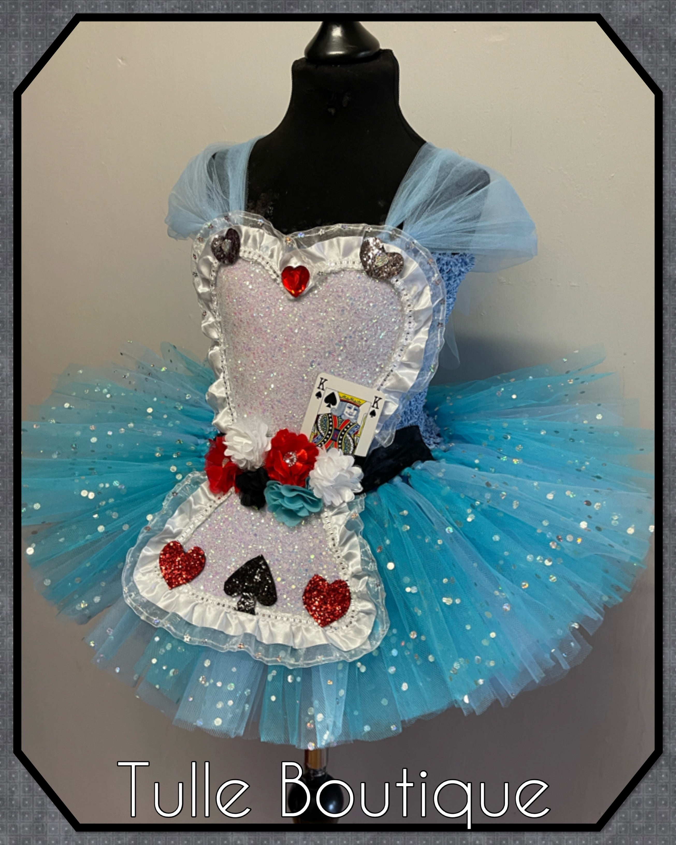 Girls toddlers Alice tutu dress, ballgown, Alice in wonderland fancy dress costume