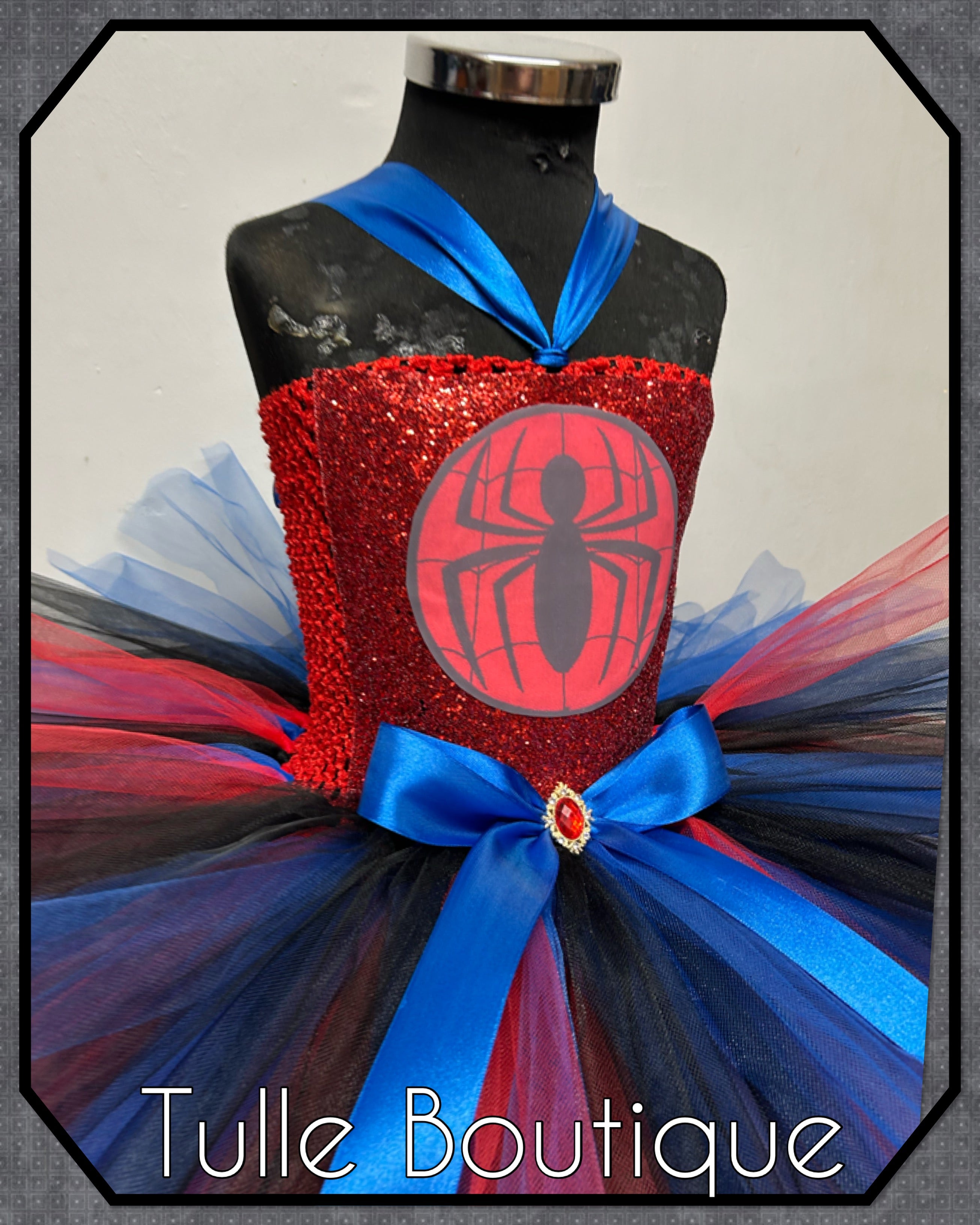 Girls toddlers Spiderman tutu dress, ballgown, fancy dress costume