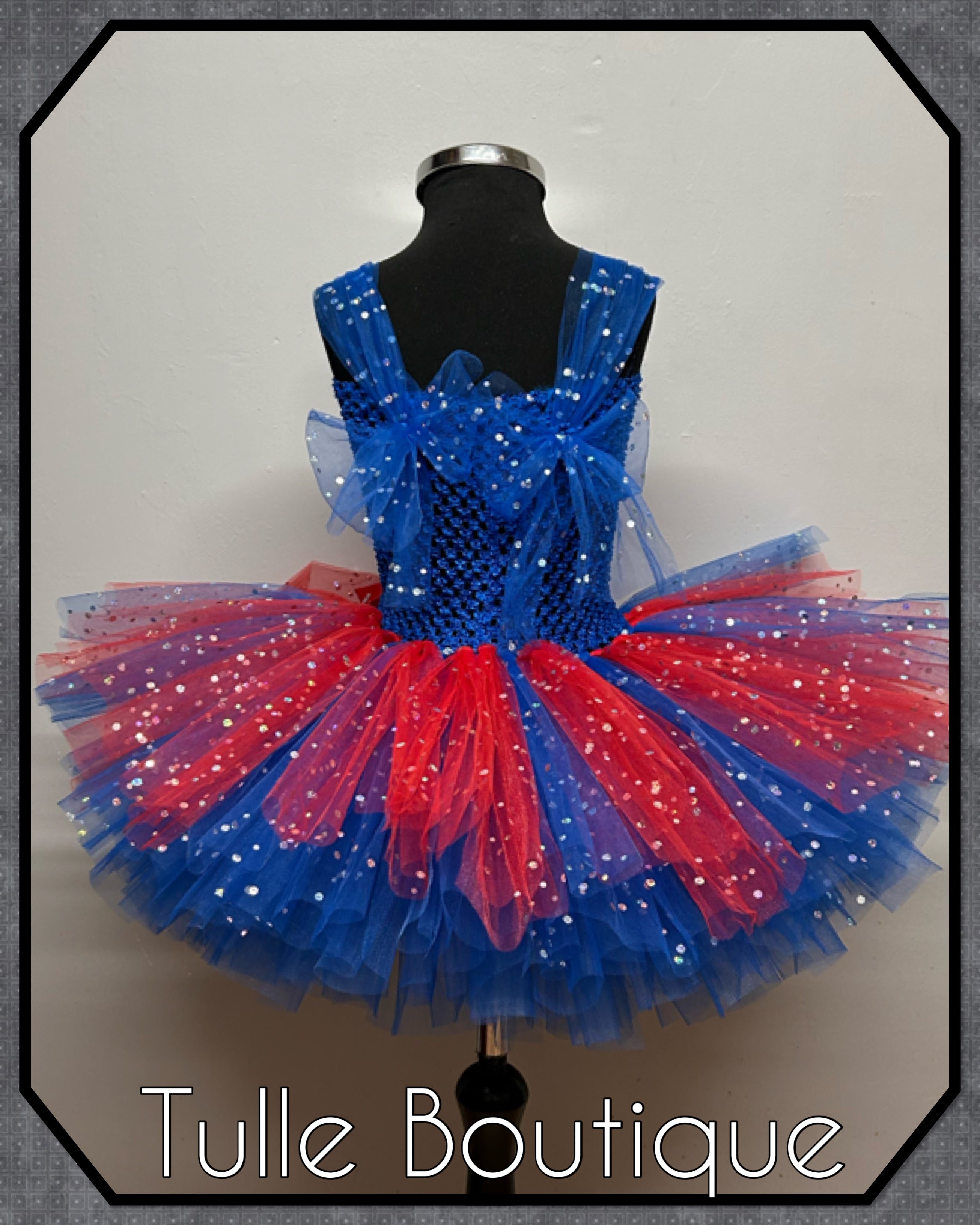 Girls toddlers Superhero Captain America tutu dress, ballgown, fancy dress costume