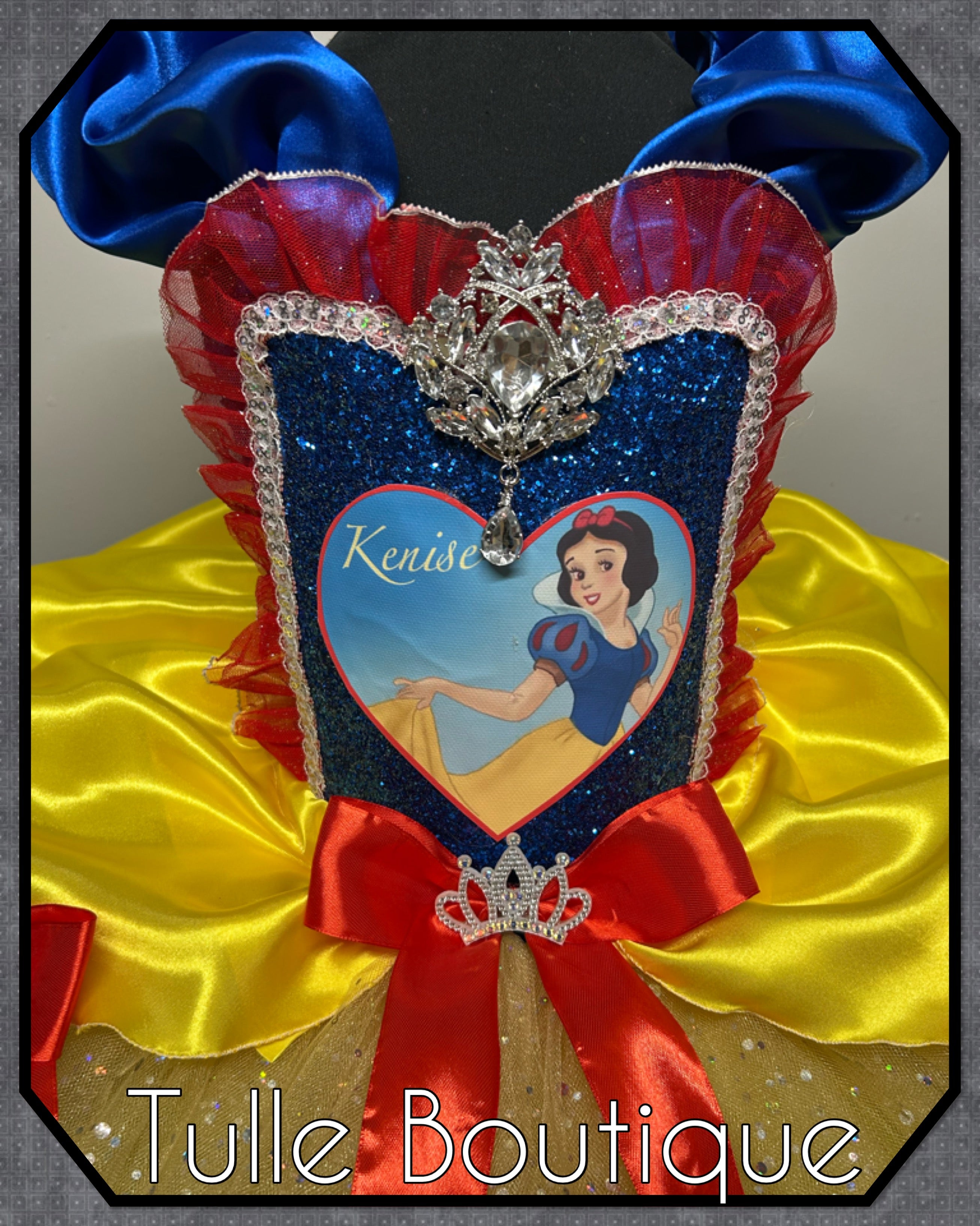 Girls toddlers Snow White Princess tutu birthday party dress,ballgown, fancy dress costume