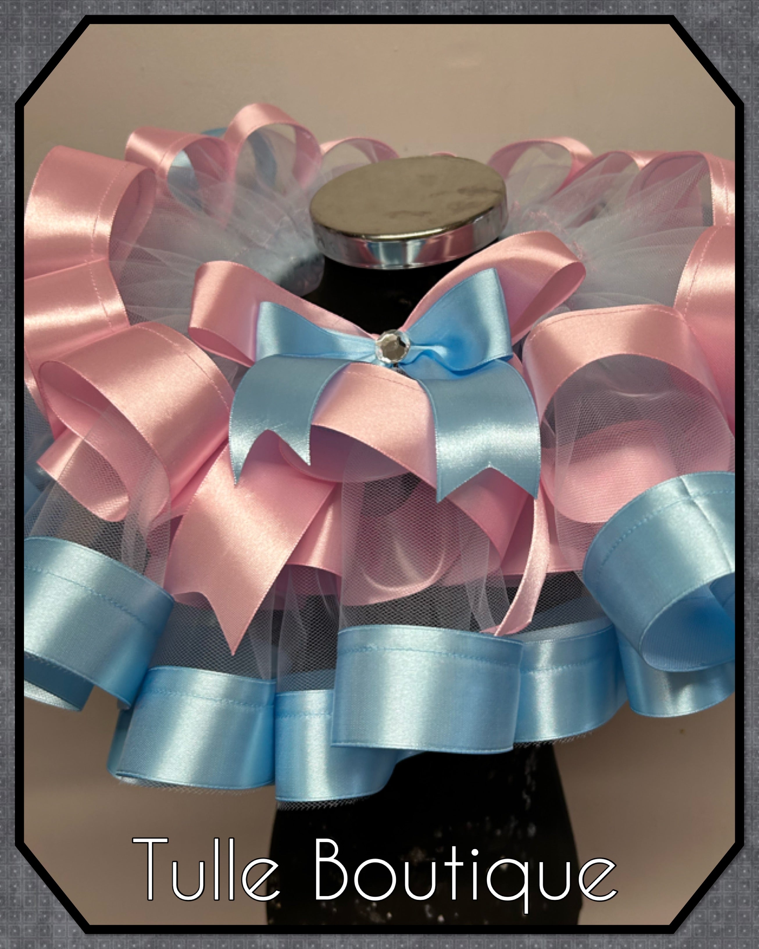 Girls toddlers Pink and Blue Bluey birthday tutu outfit fancy dress costume