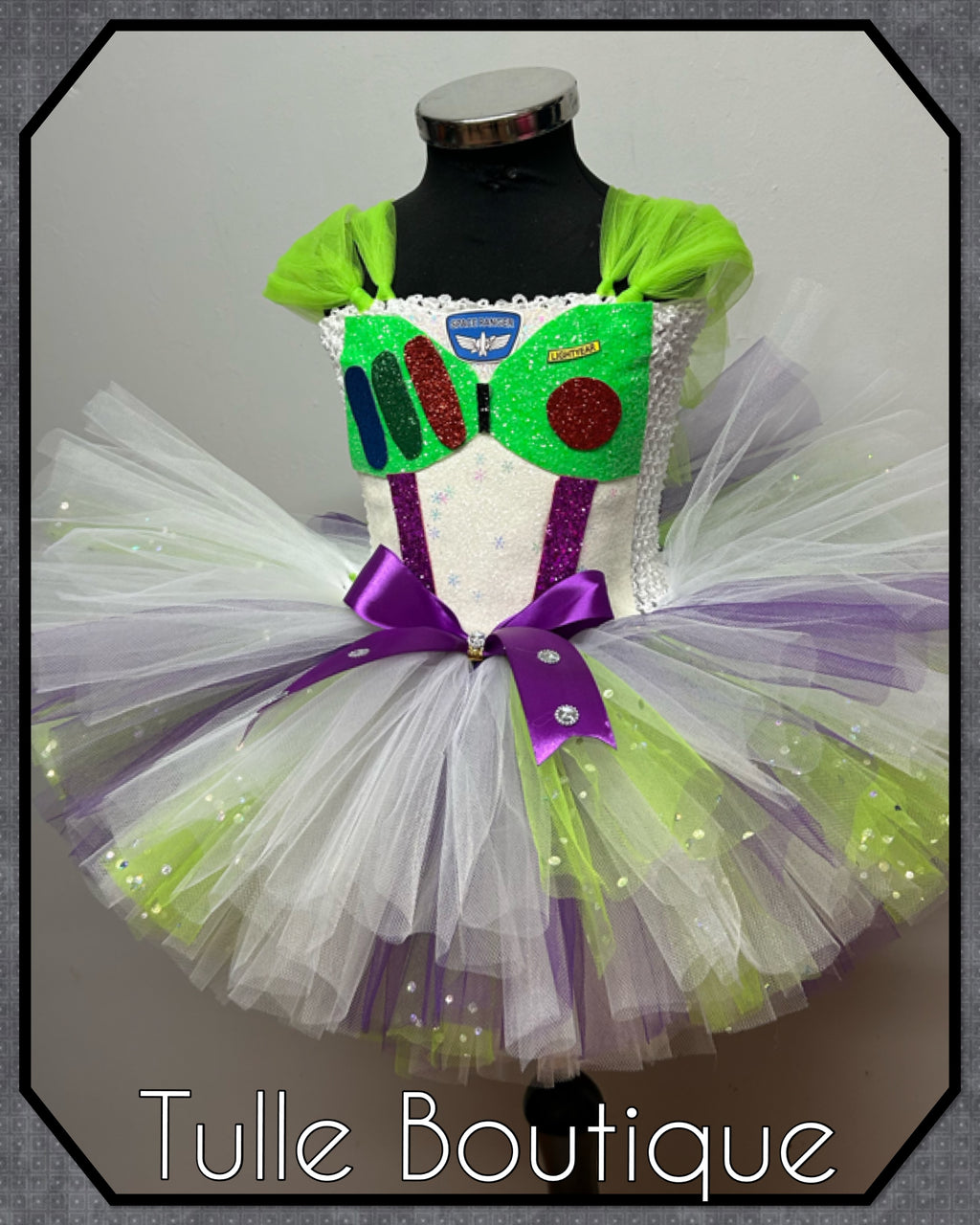 Girls toddlers Buzz Lightyear Toy Story tutu dress, ballgown, fancy dress costume
