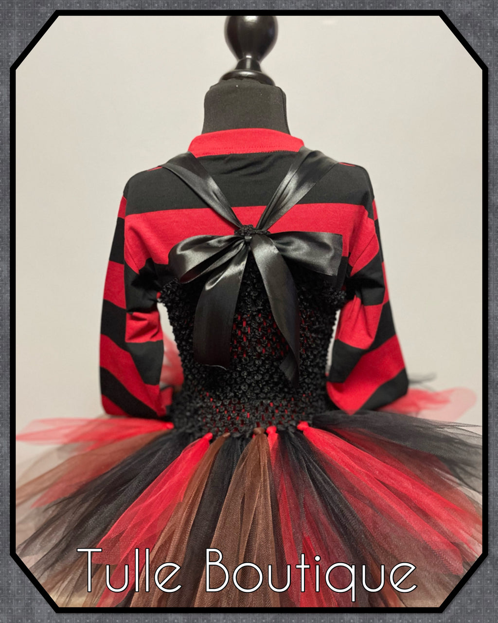 Girls toddlers Nightmare on elm street Freddy Krueger tutu dress, book day fancy dress costume