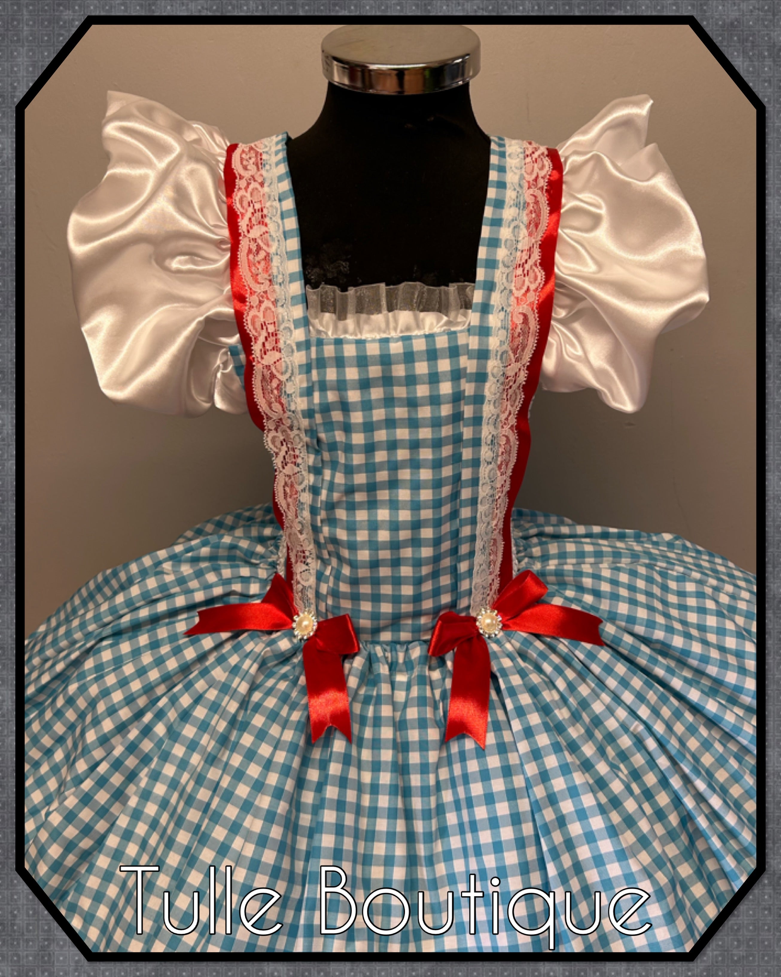 Girls toddlers wizard of Oz Dorothy tutu dress, chitty chitty bang bang ballgown, fancy dress costume