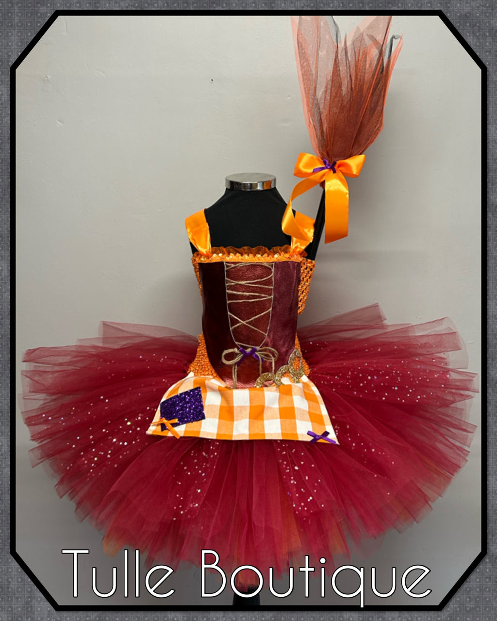 Girls toddlers Halloween Hocus Pocus Mary Sanderson tutu dress, ballgown, fancy dress costume