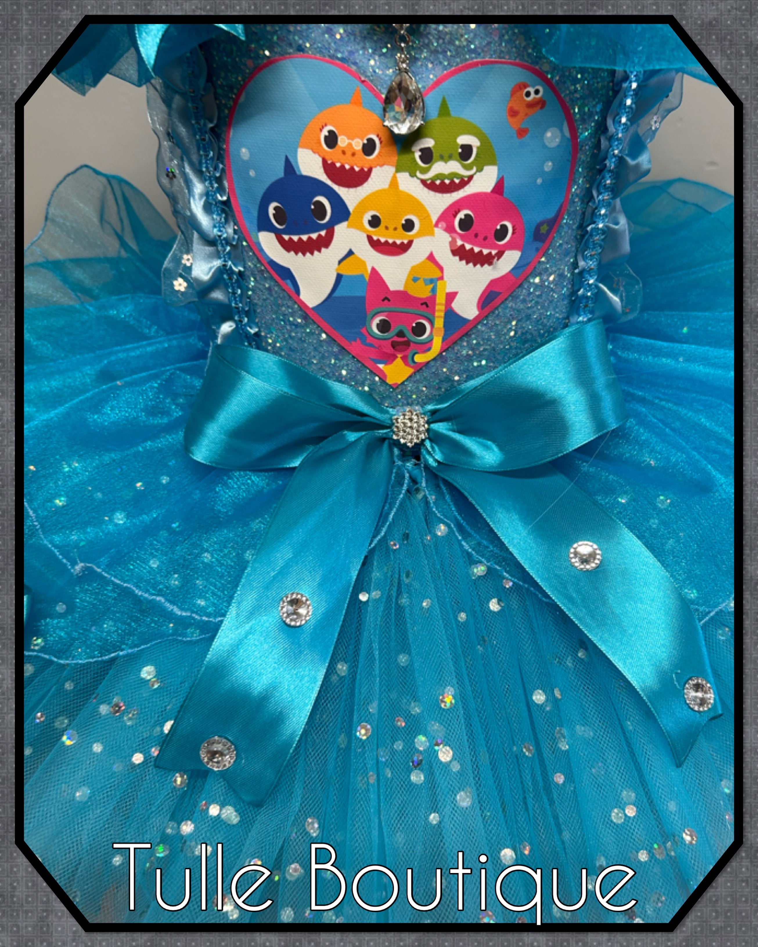 Girls toddlers Princess Baby shark tutu birthday party dress,ballgown, fancy dress costume