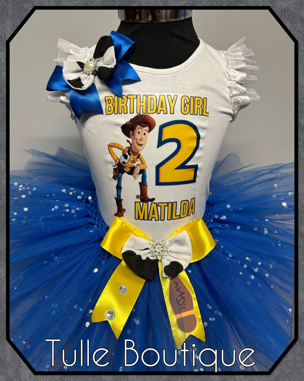 Girls toddlers Toy Story birthday tutu outfit fancy dress costume