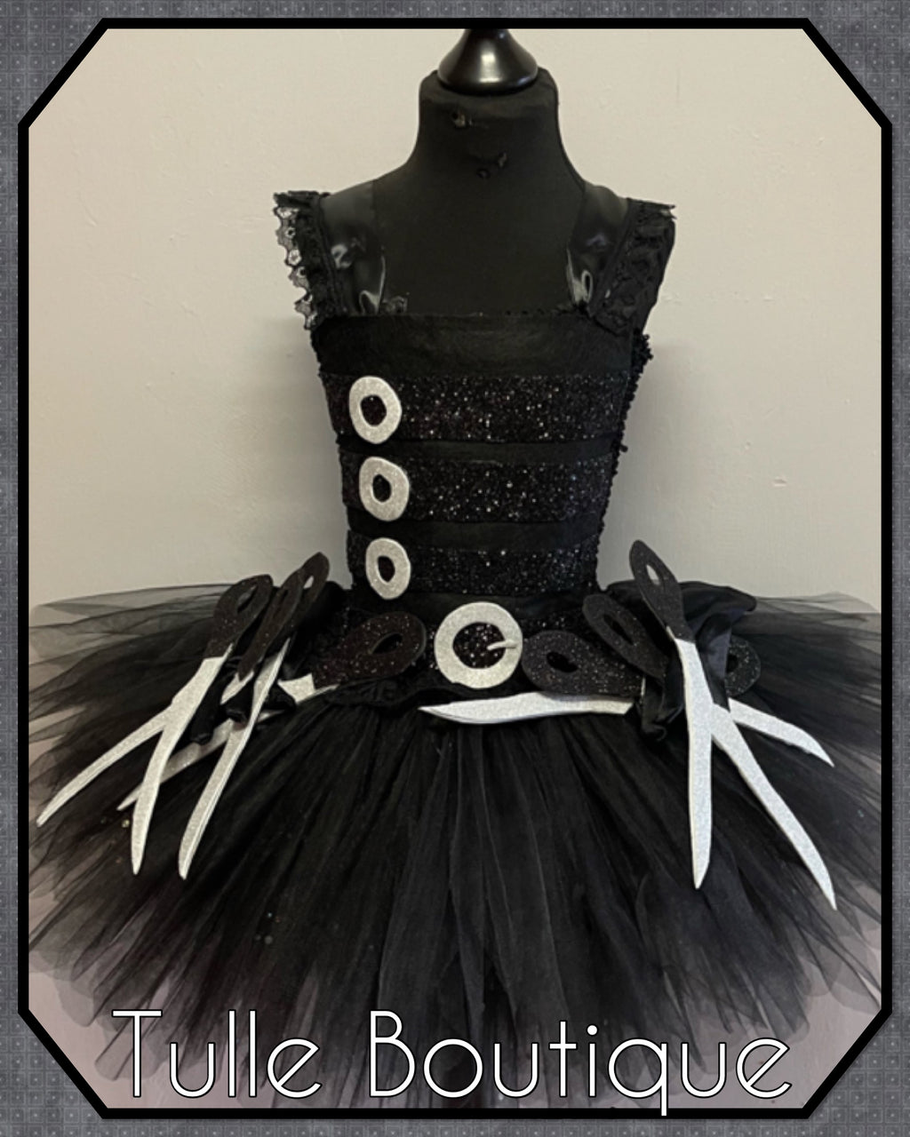 Girls toddlers Edward Scissorhands tutu dress, ballgown, fancy dress costume