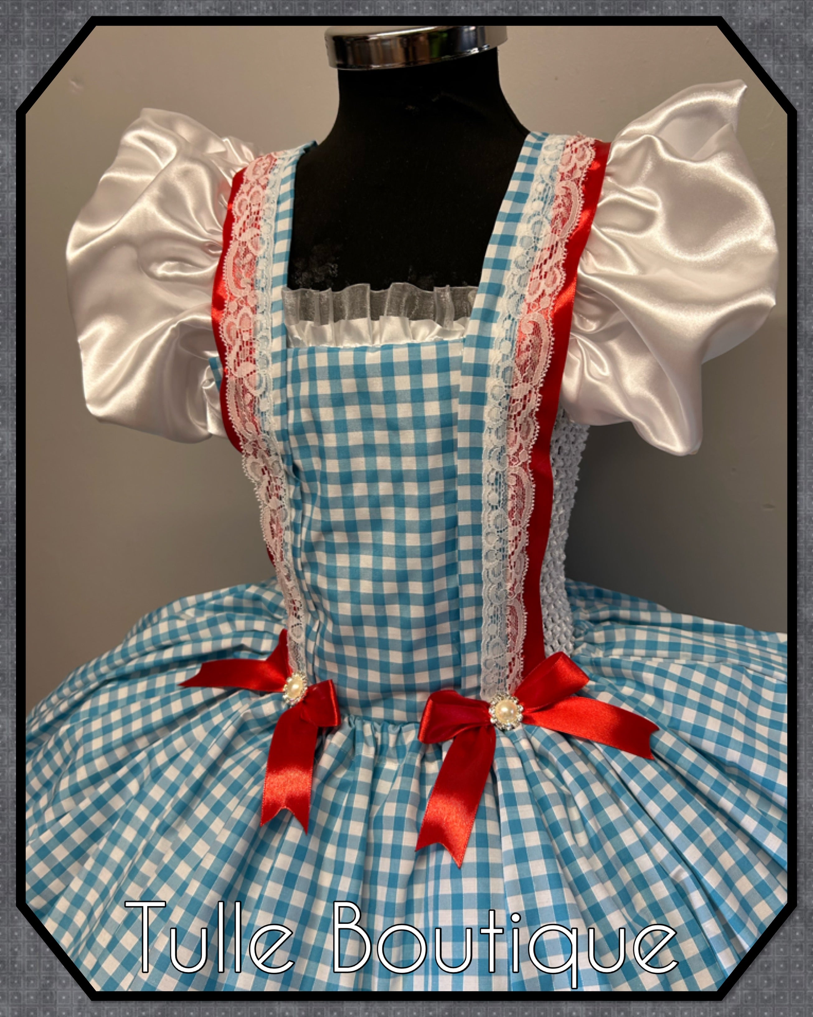 Girls toddlers wizard of Oz Dorothy tutu dress, chitty chitty bang bang ballgown, fancy dress costume