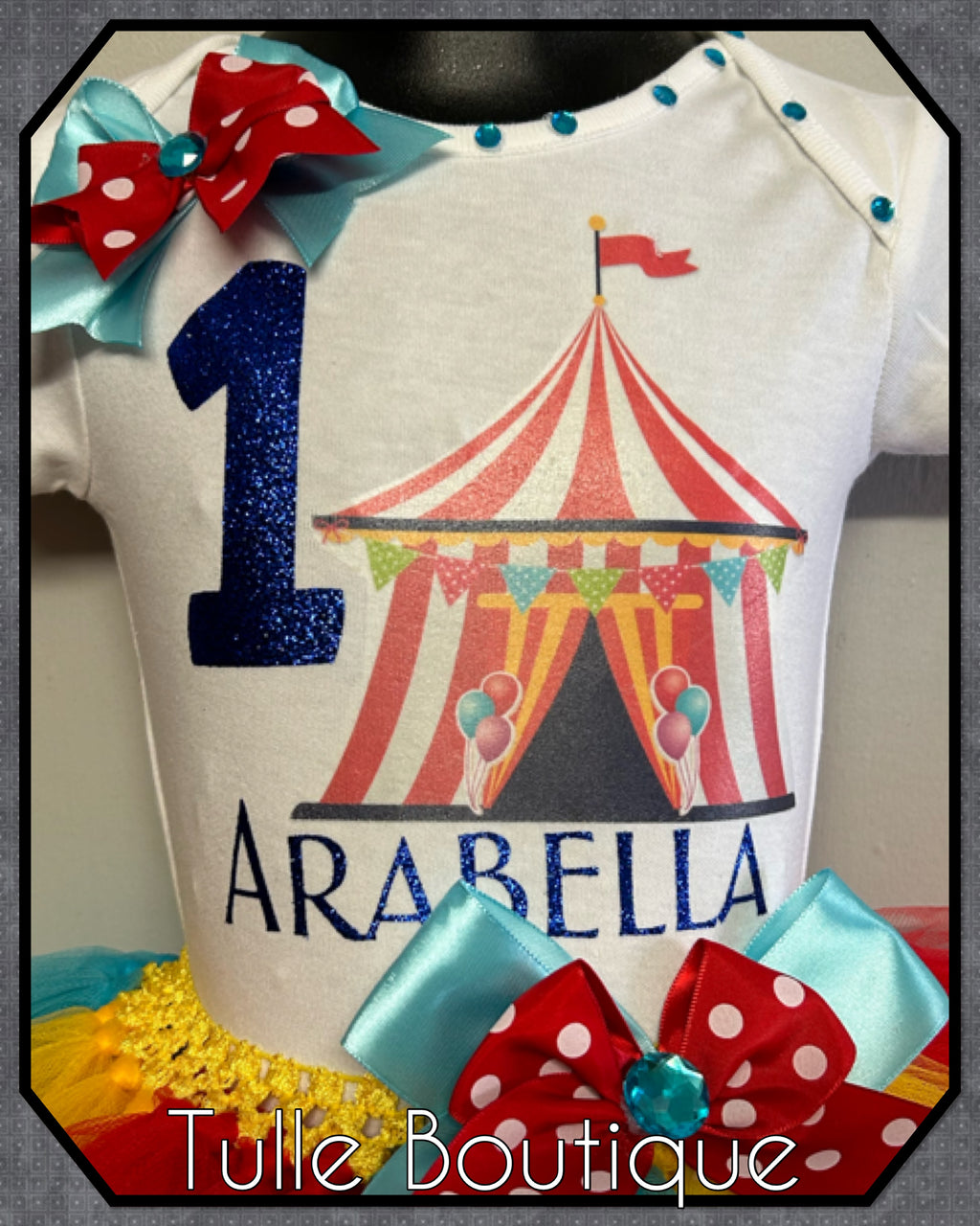 Girls toddlers Circus birthday tutu outfit fancy dress costume