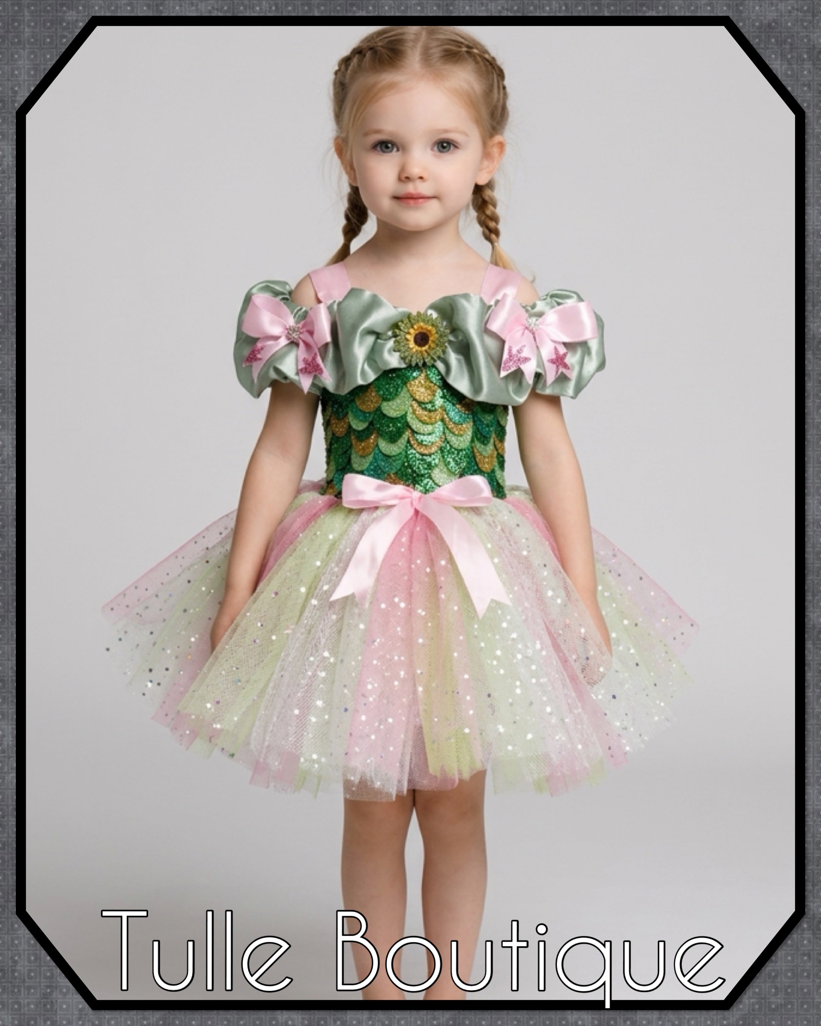 Girls toddlers Dinosaur tutu dress, ballgown, fancy dress costume