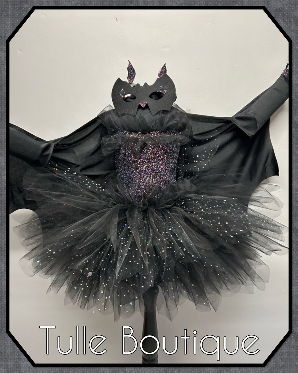 Girls toddlers sparkly Bat tutu birthday party dress,ballgown, fancy dress costume