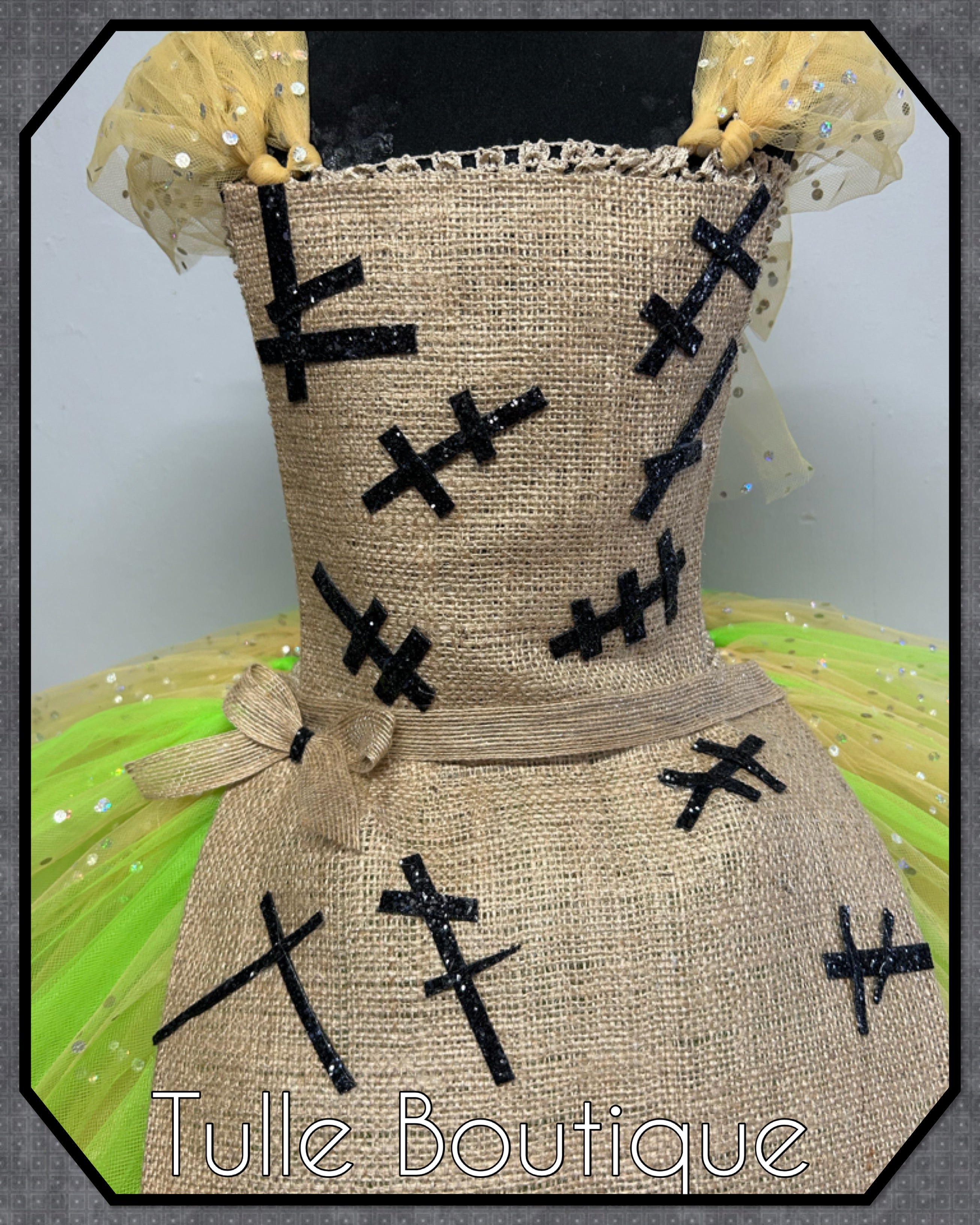 Girls toddlers Oogie Boogie ballgown, nightmare before Christmas Halloween fancy dress costume