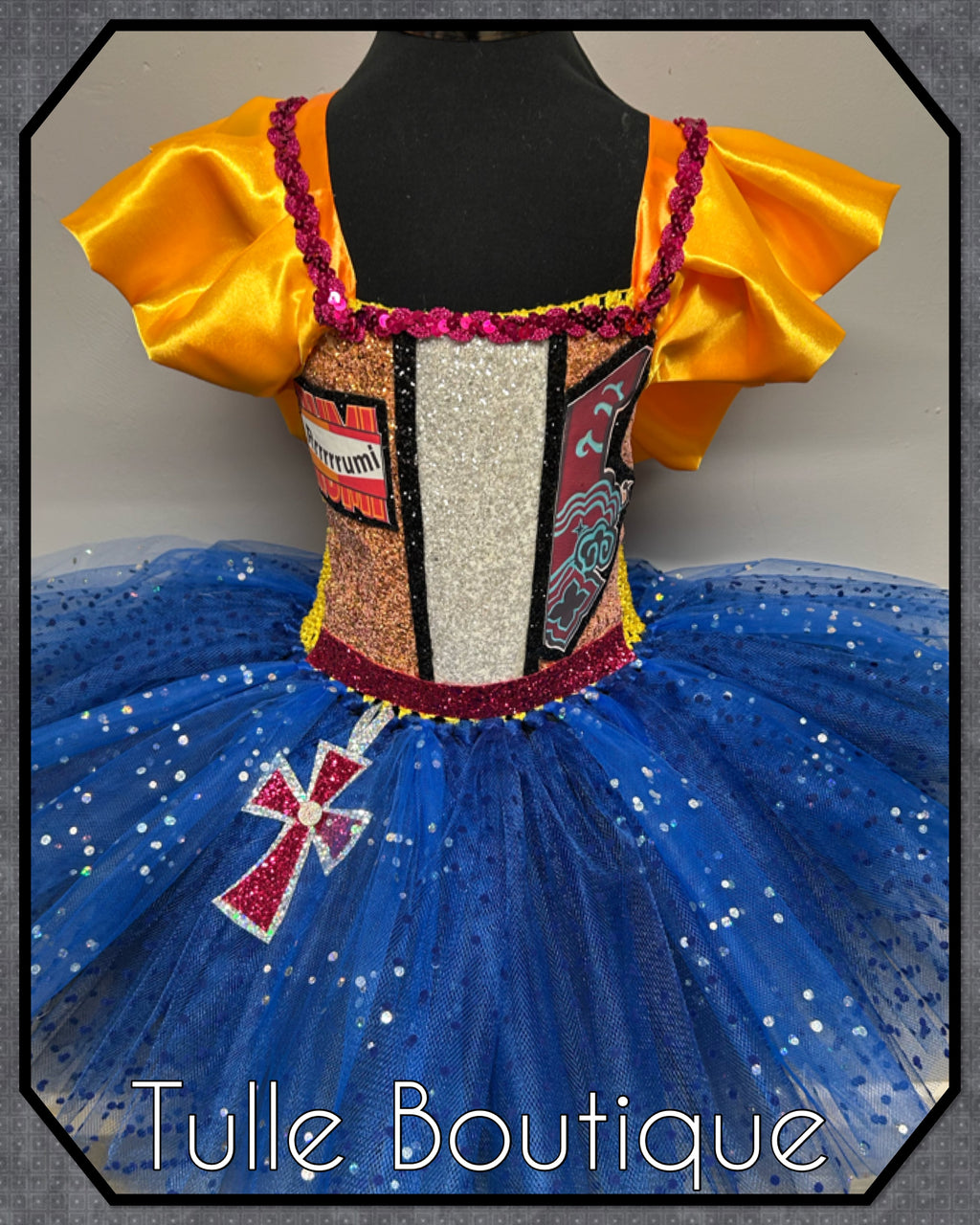 Girls toddlers K-pop Demon hunters Rumi tutu dress, ballgown, fancy dress costume