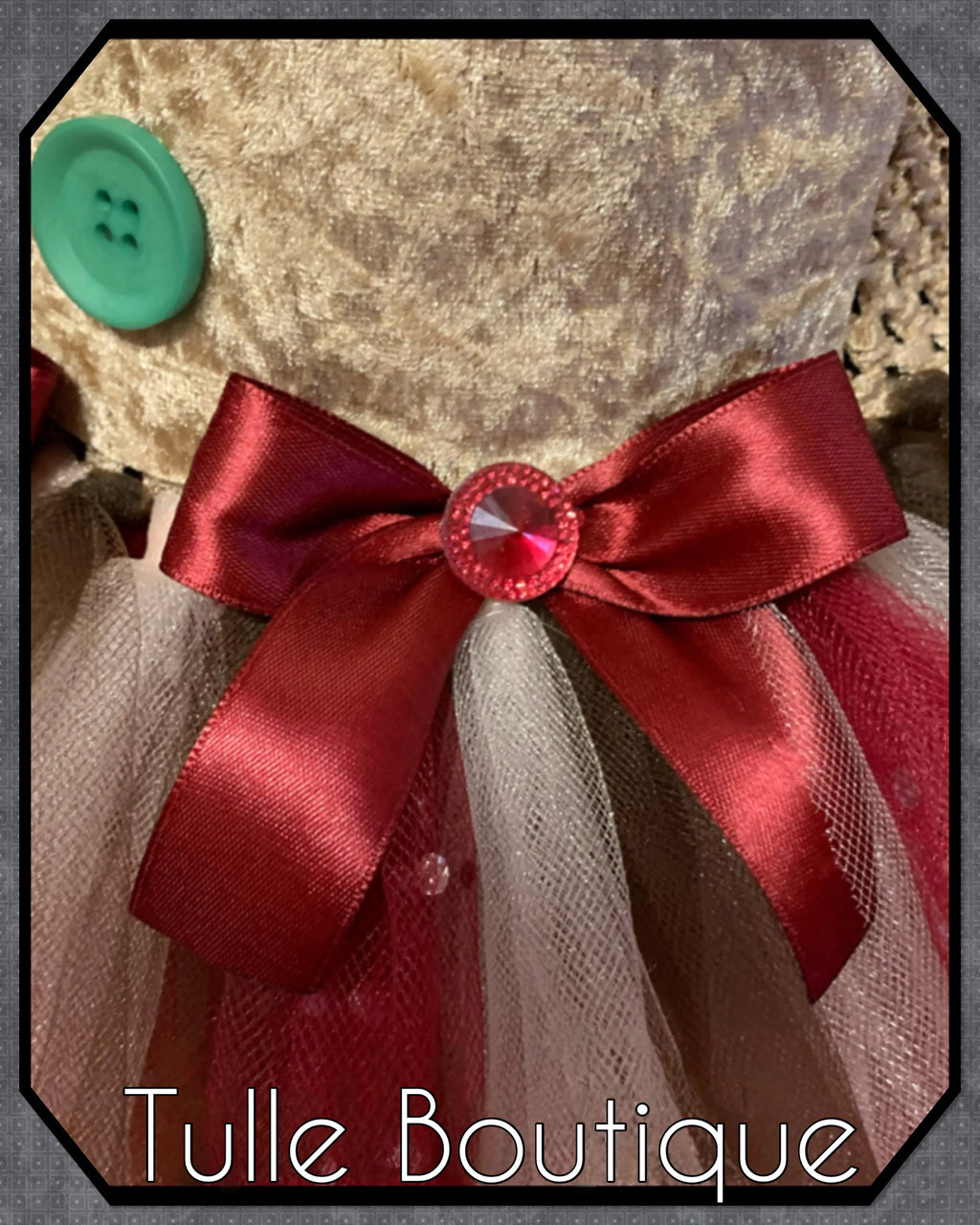 Girls toddlers Christmas Gingerbread tutu dress, ballgown, fancy dress costume