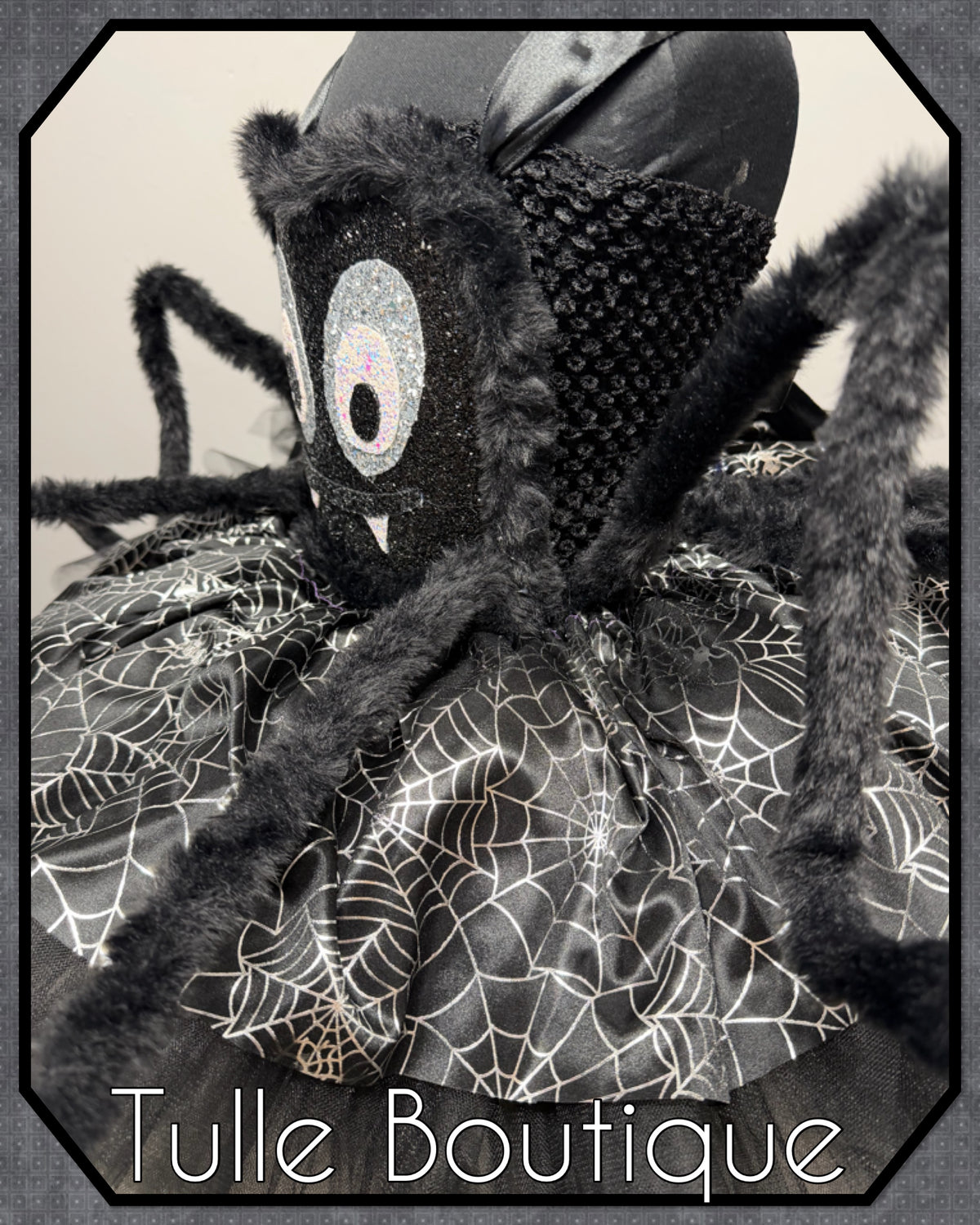 Girls toddlers Sparkly glitter Spider Halloween tutu dress, ballgown, Spider fancy dress costume