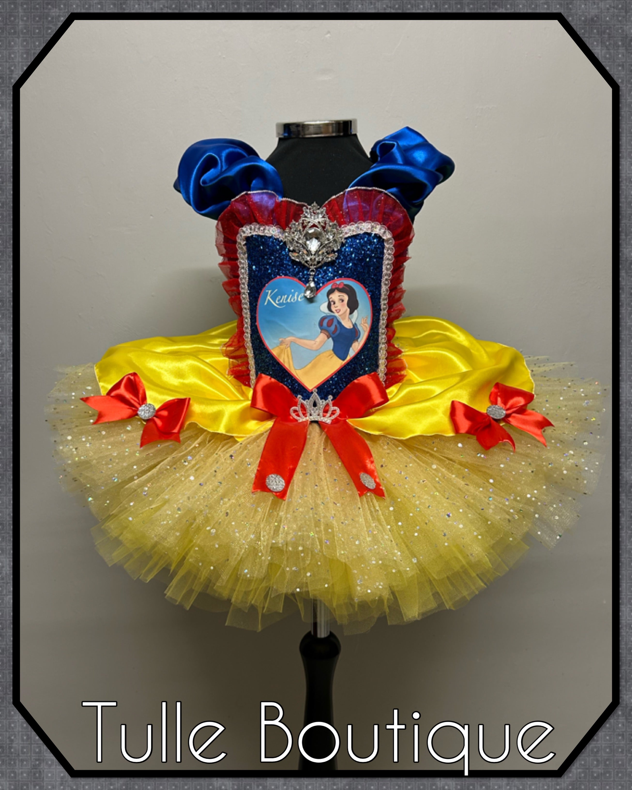 Girls toddlers Snow White Princess tutu birthday party dress,ballgown, fancy dress costume