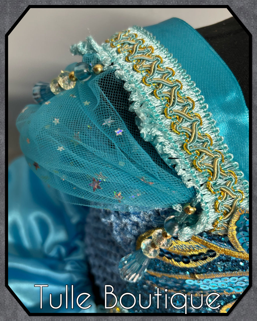 Girls toddlers Princess Jasmine satin tutu dress, Aladdin ballgown, fancy dress costume