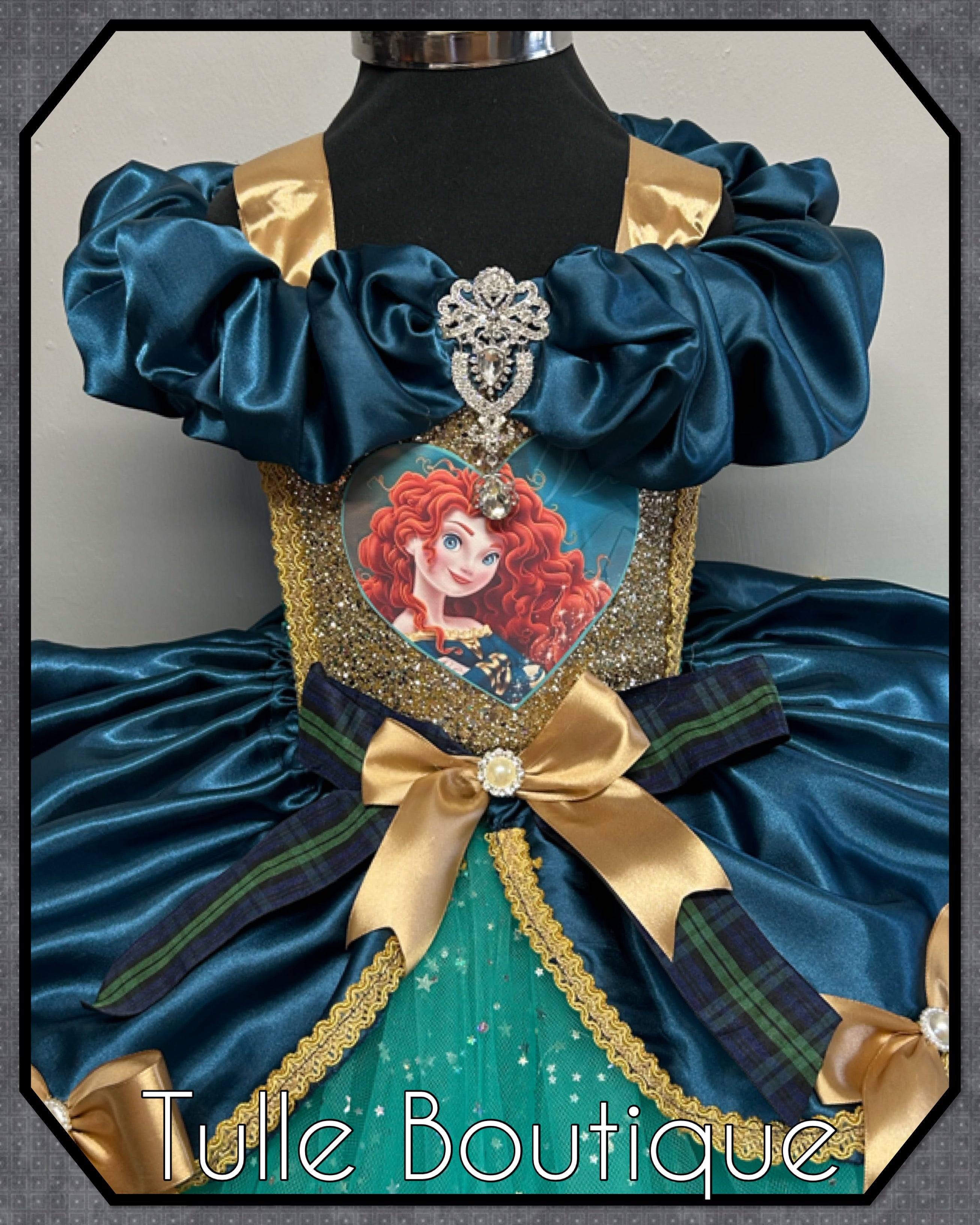 Girls toddlers Brave Princess Merida tutu dress,ballgown, fancy dress costume