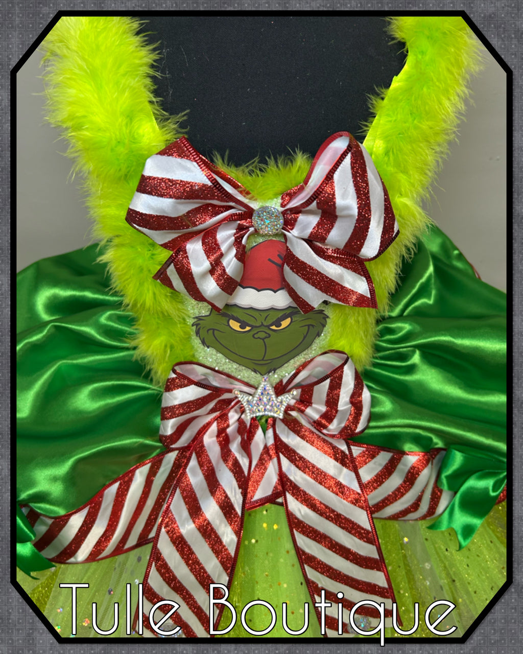 Girls toddlers The Christmas Grinch  tutu dress,ballgown, fancy dress costume