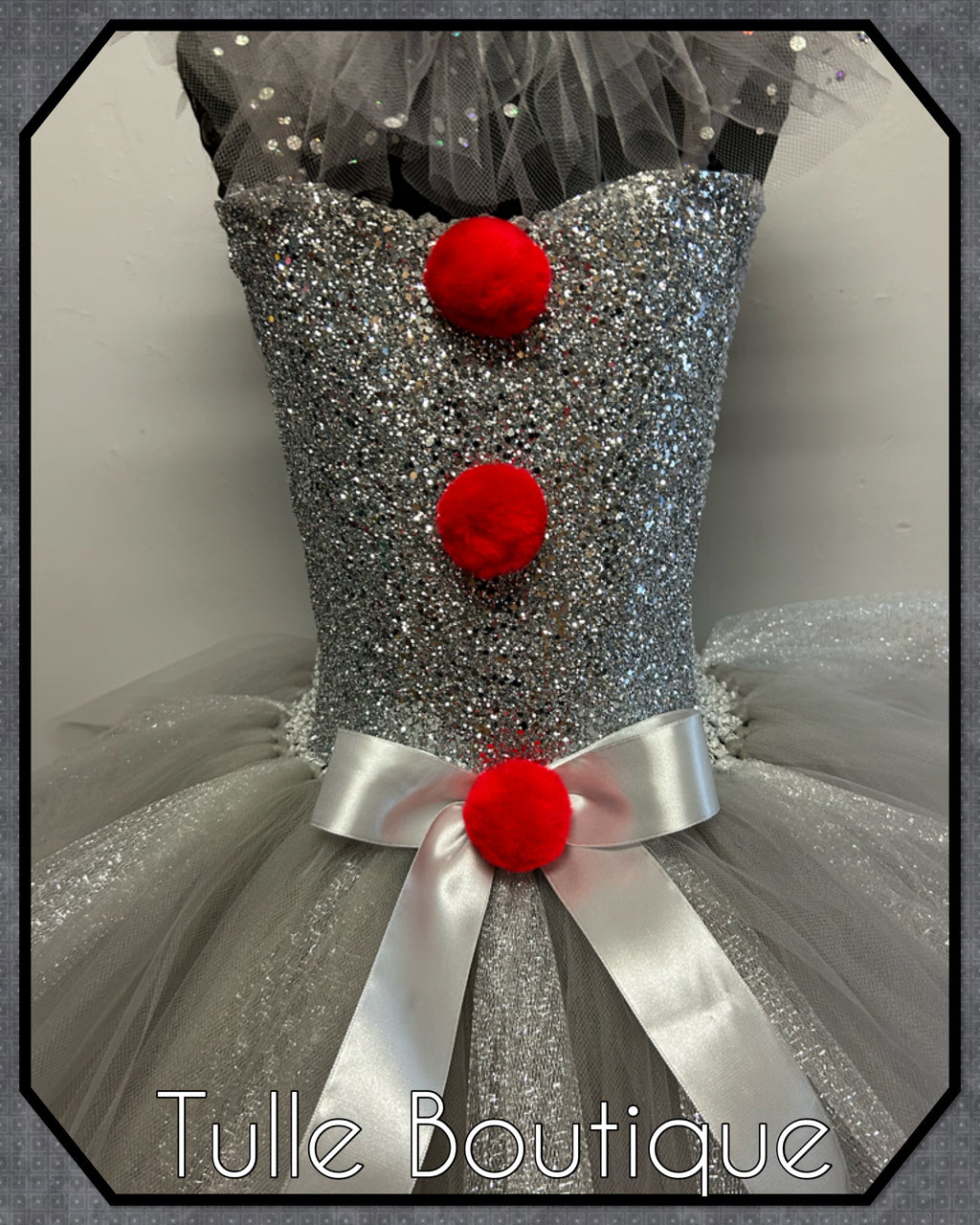 Girls toddlers Pennywise killer clown tutu dress, ballgown, IT fancy dress costume