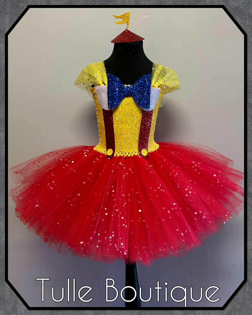Girls toddlers Tweedle Dee and Tweedle Dum tutu dress, ballgown, Alice in wonderland fancy dress costume