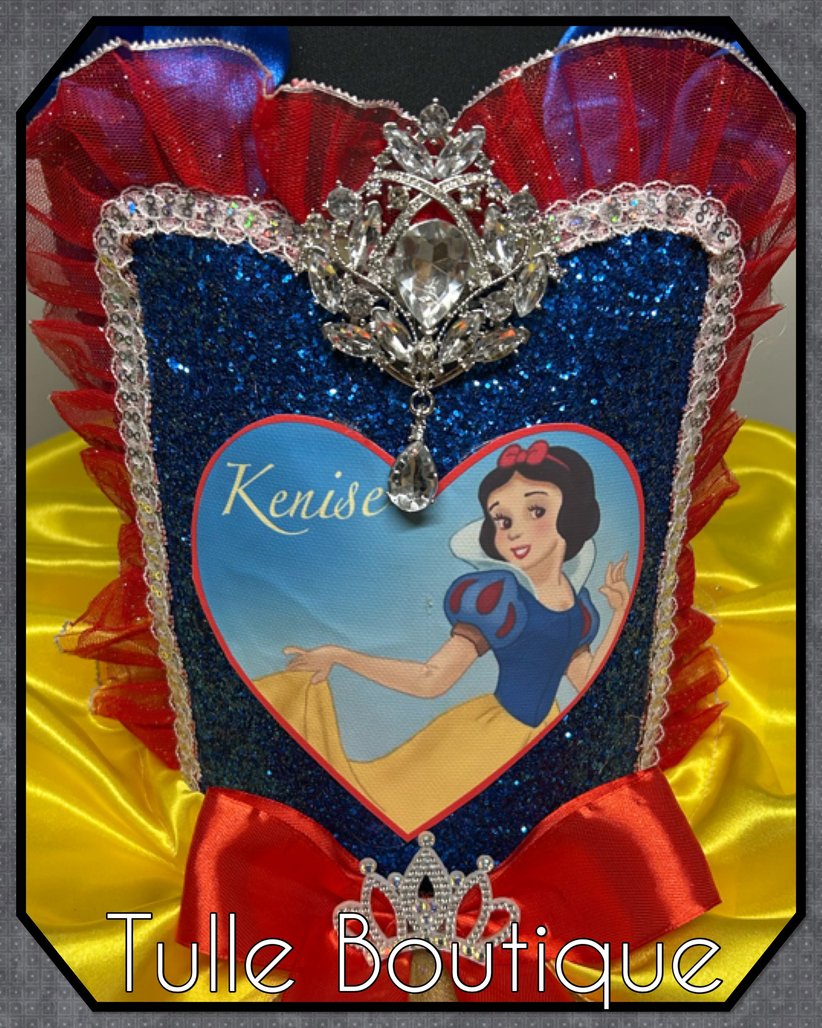 Girls toddlers Snow White Princess tutu birthday party dress,ballgown, fancy dress costume