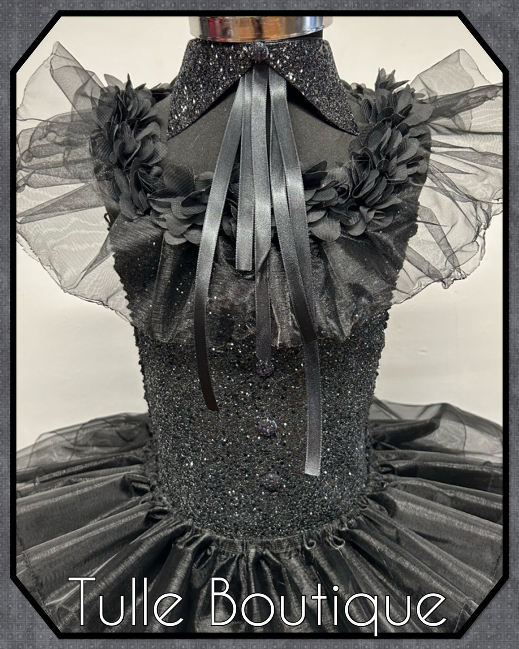 Girls toddlers Wednesday Addams Prom tutu dress, ballgown,Halloween fancy dress costume
