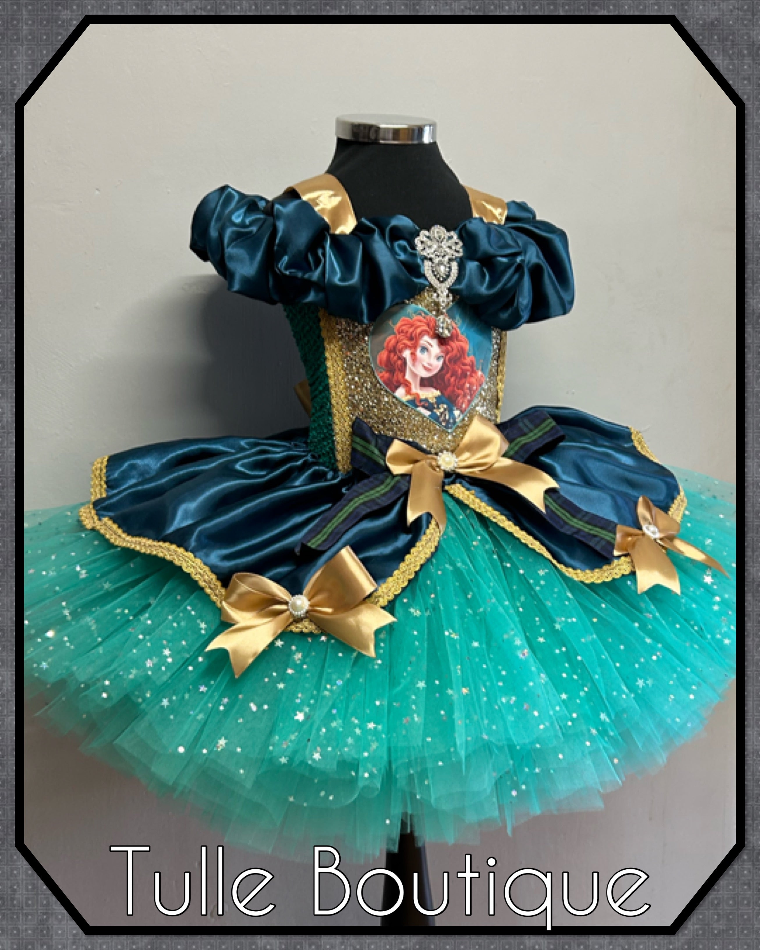 Girls toddlers Brave Princess Merida tutu dress,ballgown, fancy dress costume