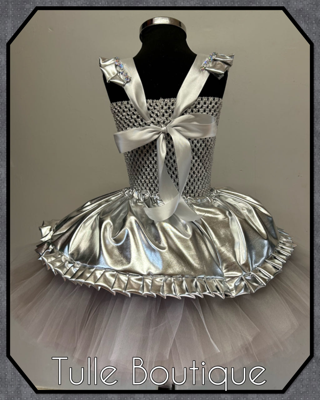 Girls toddlers The Tin man tutu dress, ballgown, wizard of Oz fancy dress costume