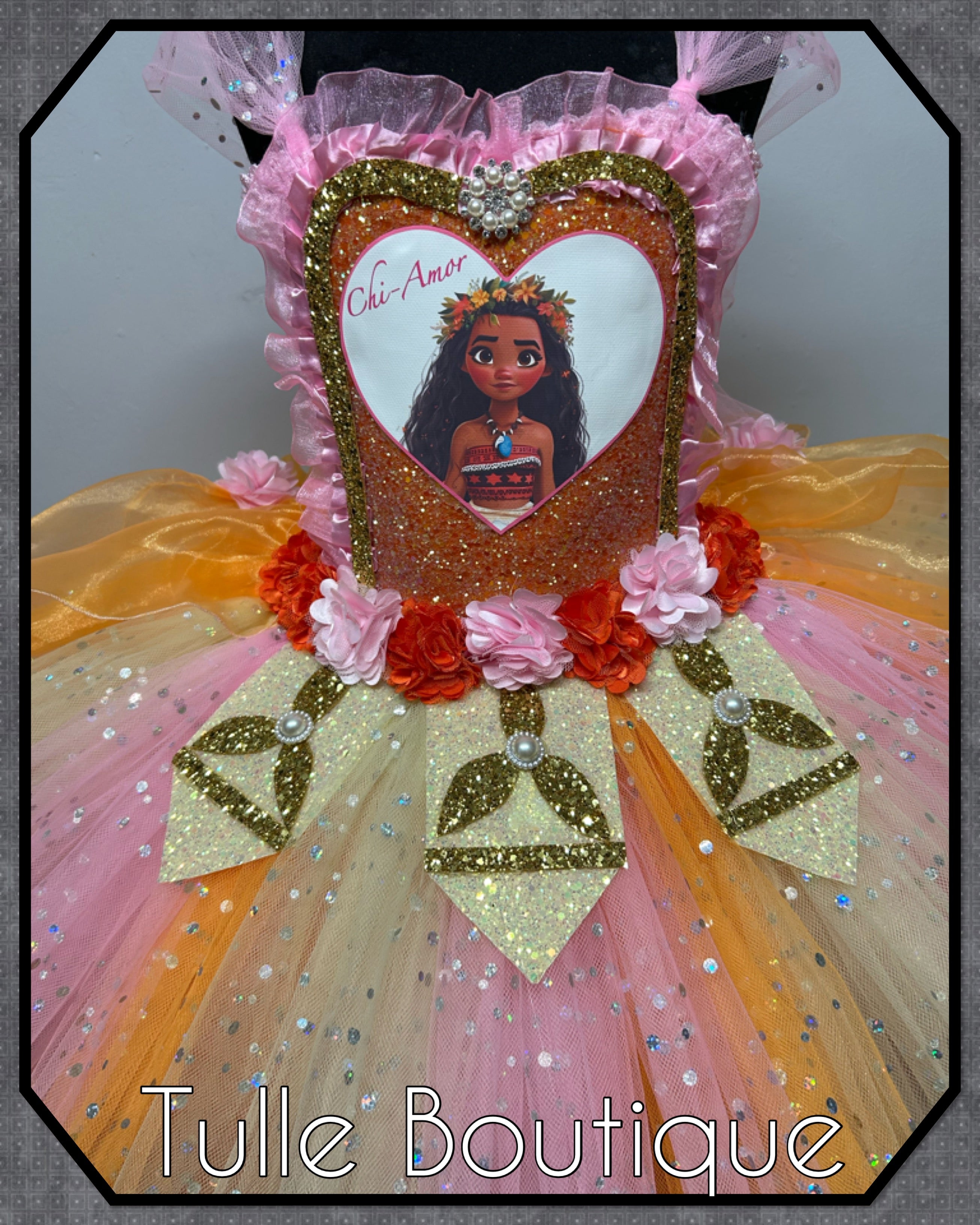 Girls toddlers Princess Moana tutu dress, ballgown,fancy dress costume