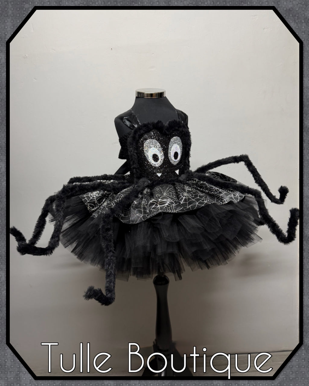 Girls toddlers Sparkly glitter Spider Halloween tutu dress, ballgown, Spider fancy dress costume