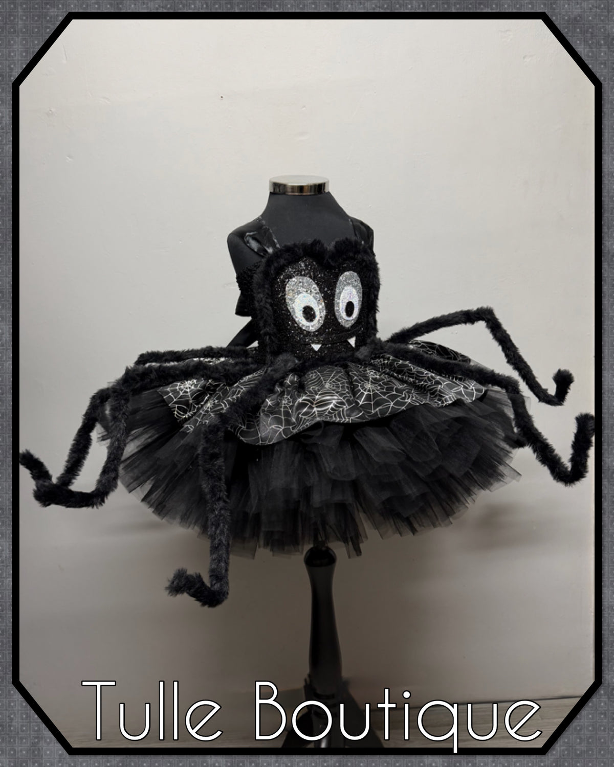 Girls toddlers Sparkly glitter Spider Halloween tutu dress, ballgown, Spider fancy dress costume