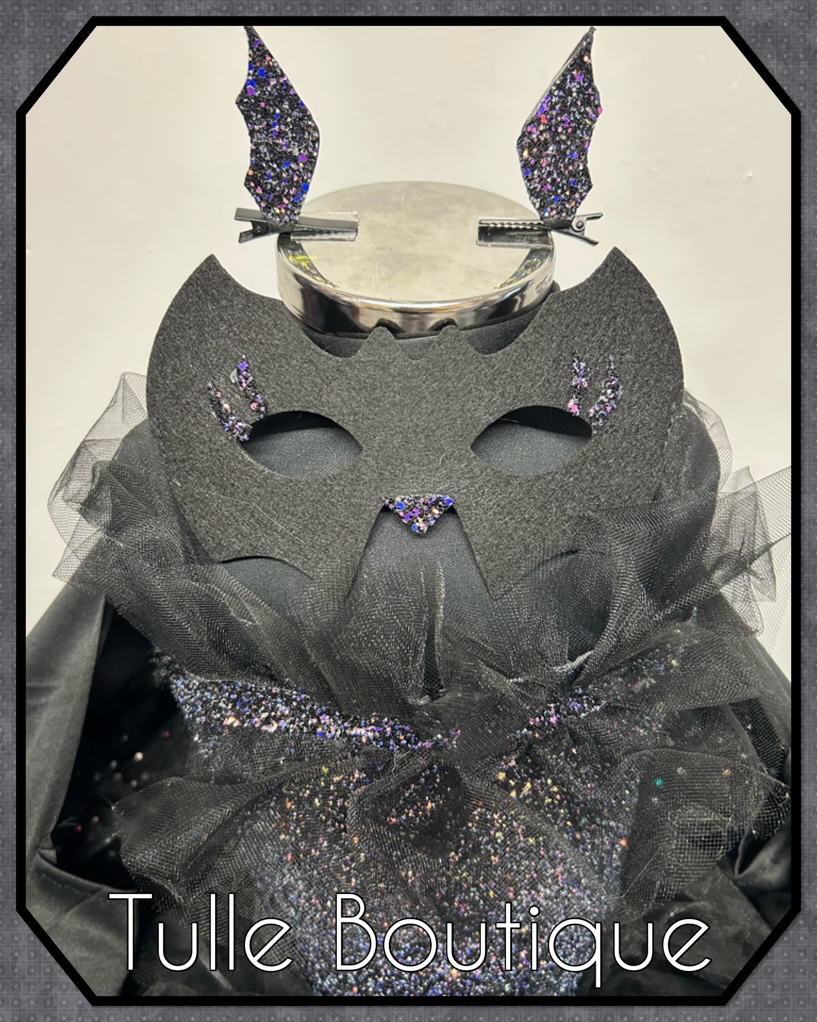 Girls toddlers sparkly Bat tutu birthday party dress,ballgown, fancy dress costume