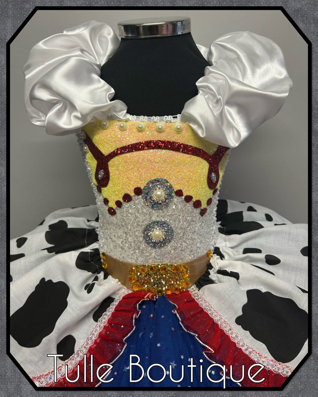 Girls toddlers Jessie cowgirl tutu dress, ballgown, fancy dress costume