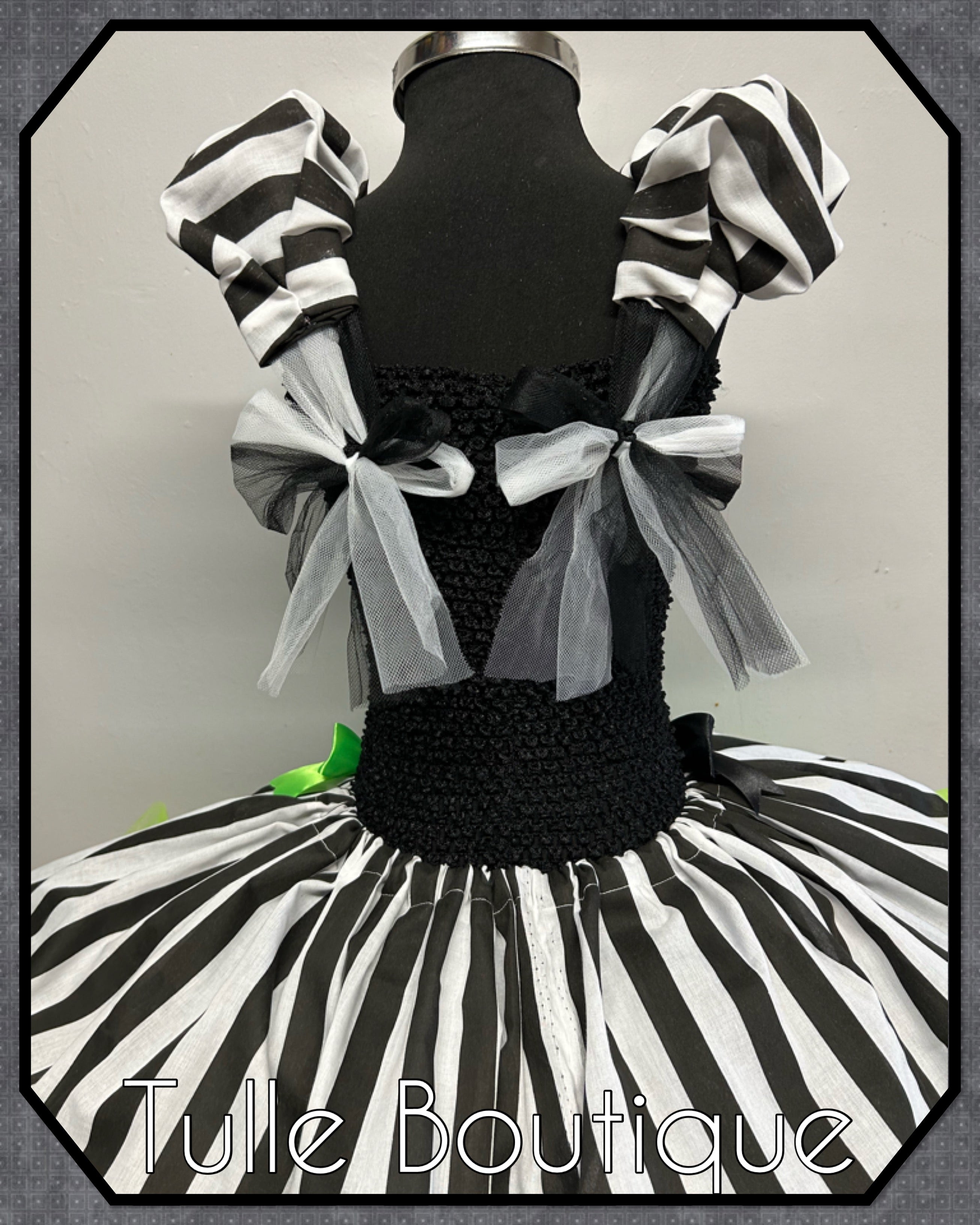Girls toddlers Beetlejuice tutu dress, ballgown, fancy dress costume
