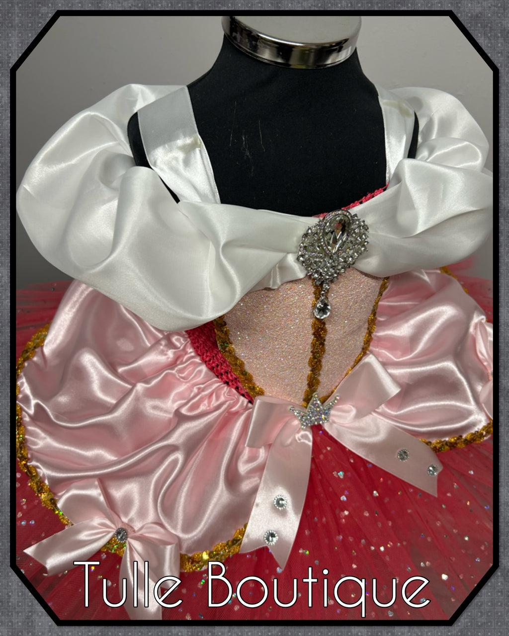 Girls toddlers Princess Aurora tutu dress, sleeping beauty ballgown, fancy dress costume