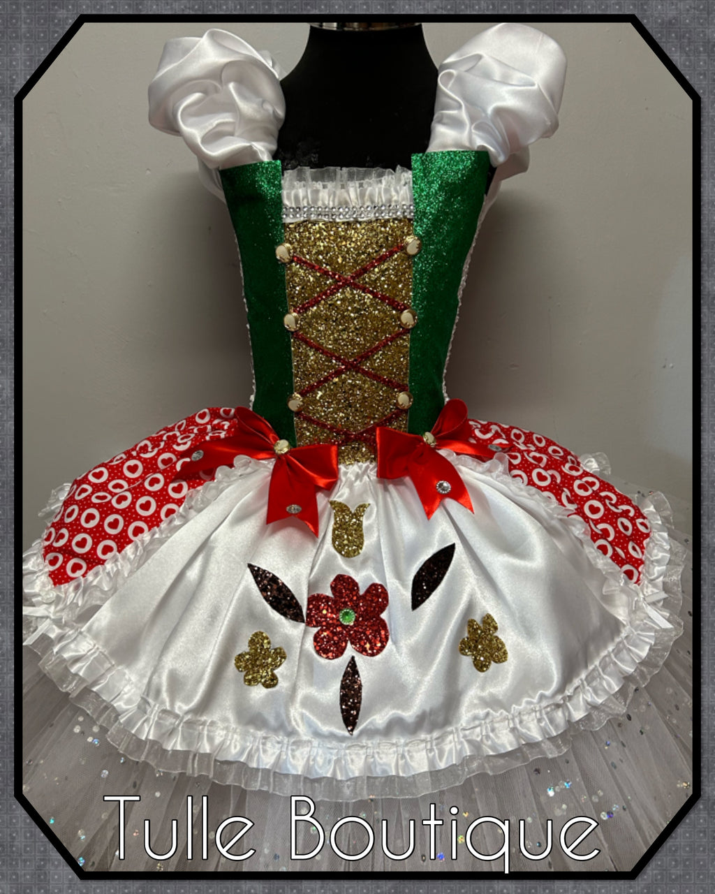 Girls toddlers Doll on a music box tutu dress, chitty chitty bang bang ballgown, fancy dress costume