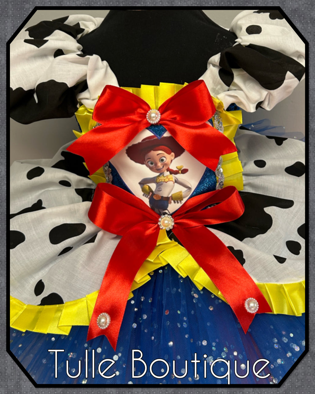 Girls Toddlers Princess Cow girl tutu dress, Jessie ballgown, fancy dress costume